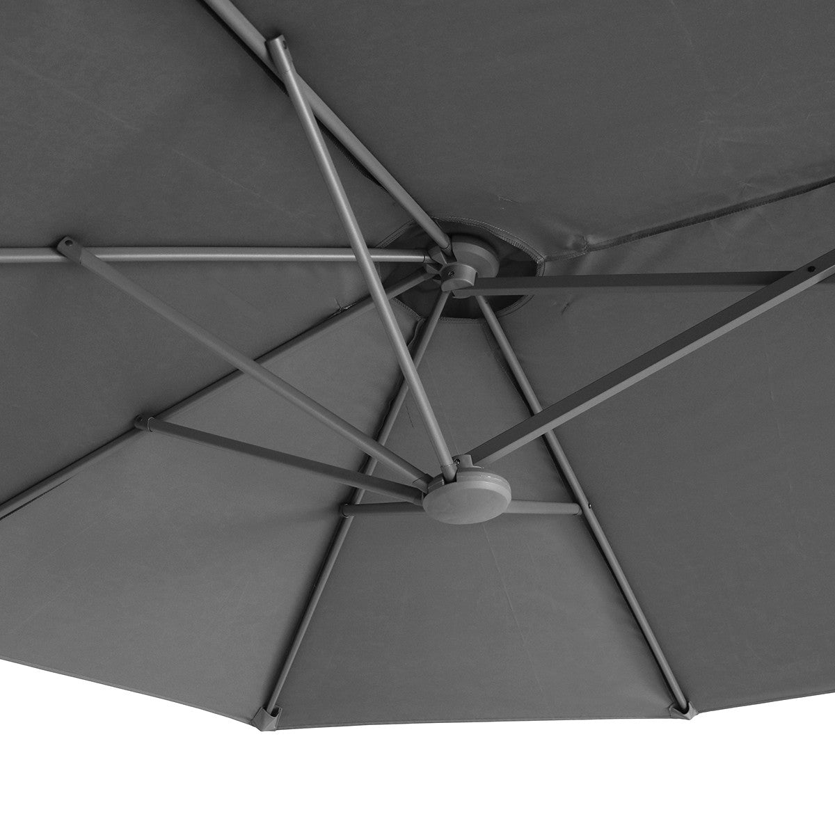 Capri 2.2x4m Rectangular Parasol - Charcoal Grey