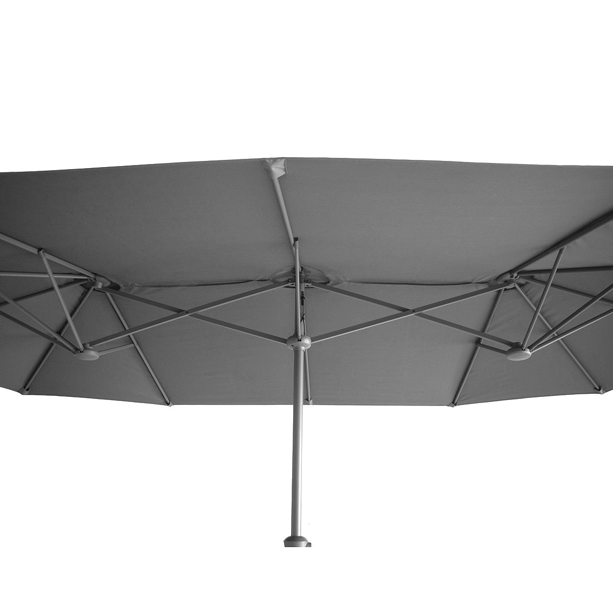 Capri 2.2x4m Rectangular Parasol - Charcoal Grey