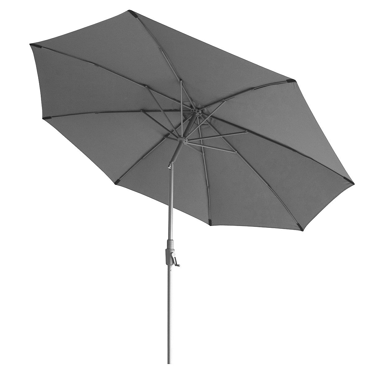 Capri 2.7m Round Parasol - Charcoal Grey