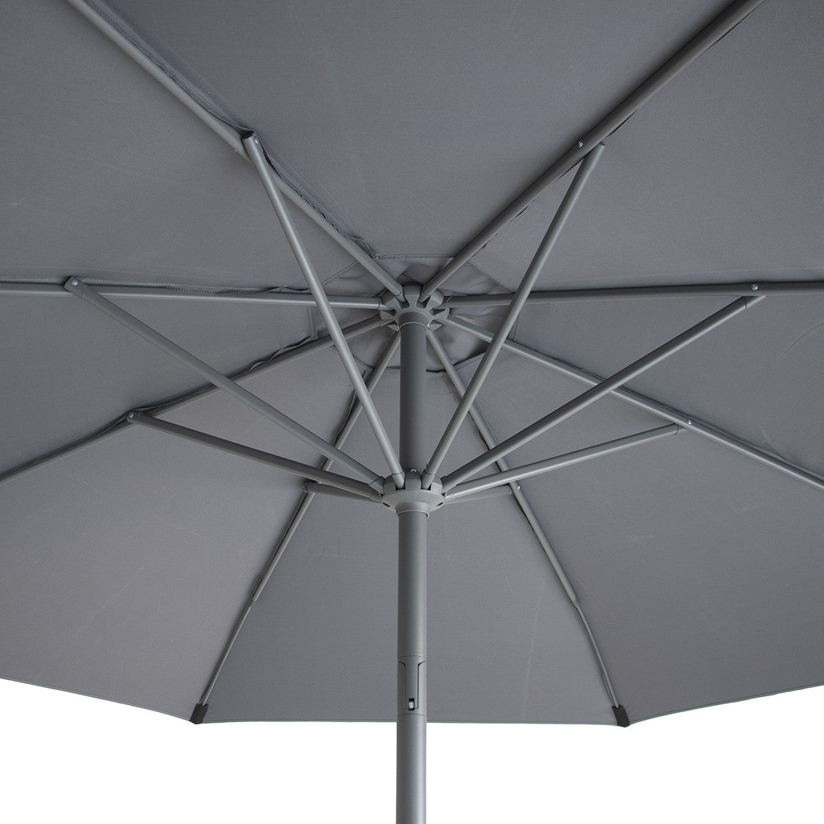 Capri 2.7m Round Parasol - Charcoal Grey