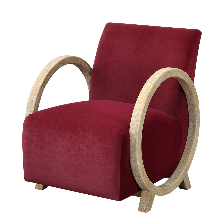 DI Designs Wick Plum Red Armchair