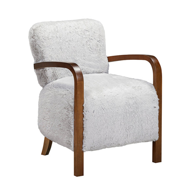 DI Designs Kington Grey Fur Armchair