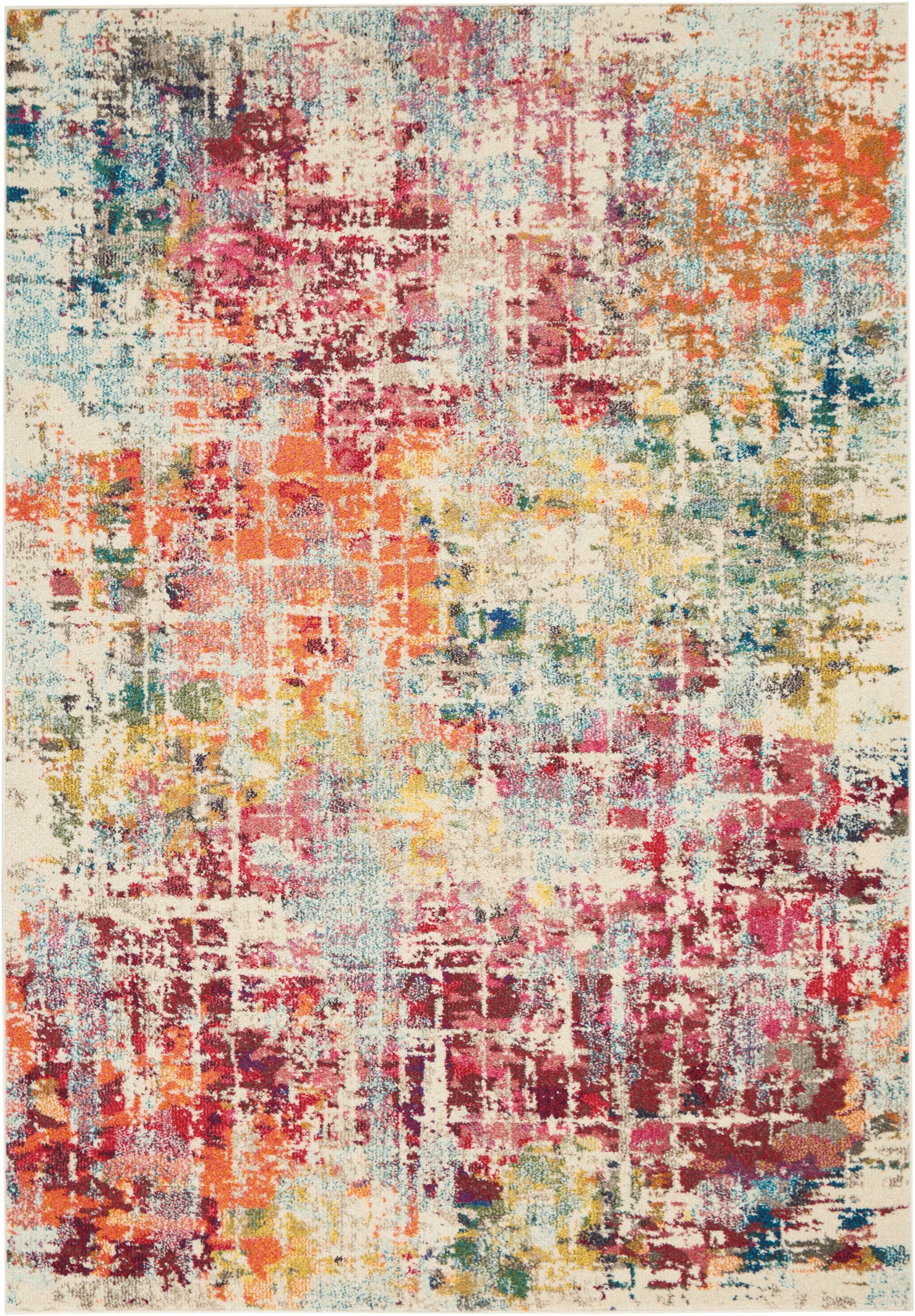 Nourison Celestial CES13 Pink Multicolour Rug