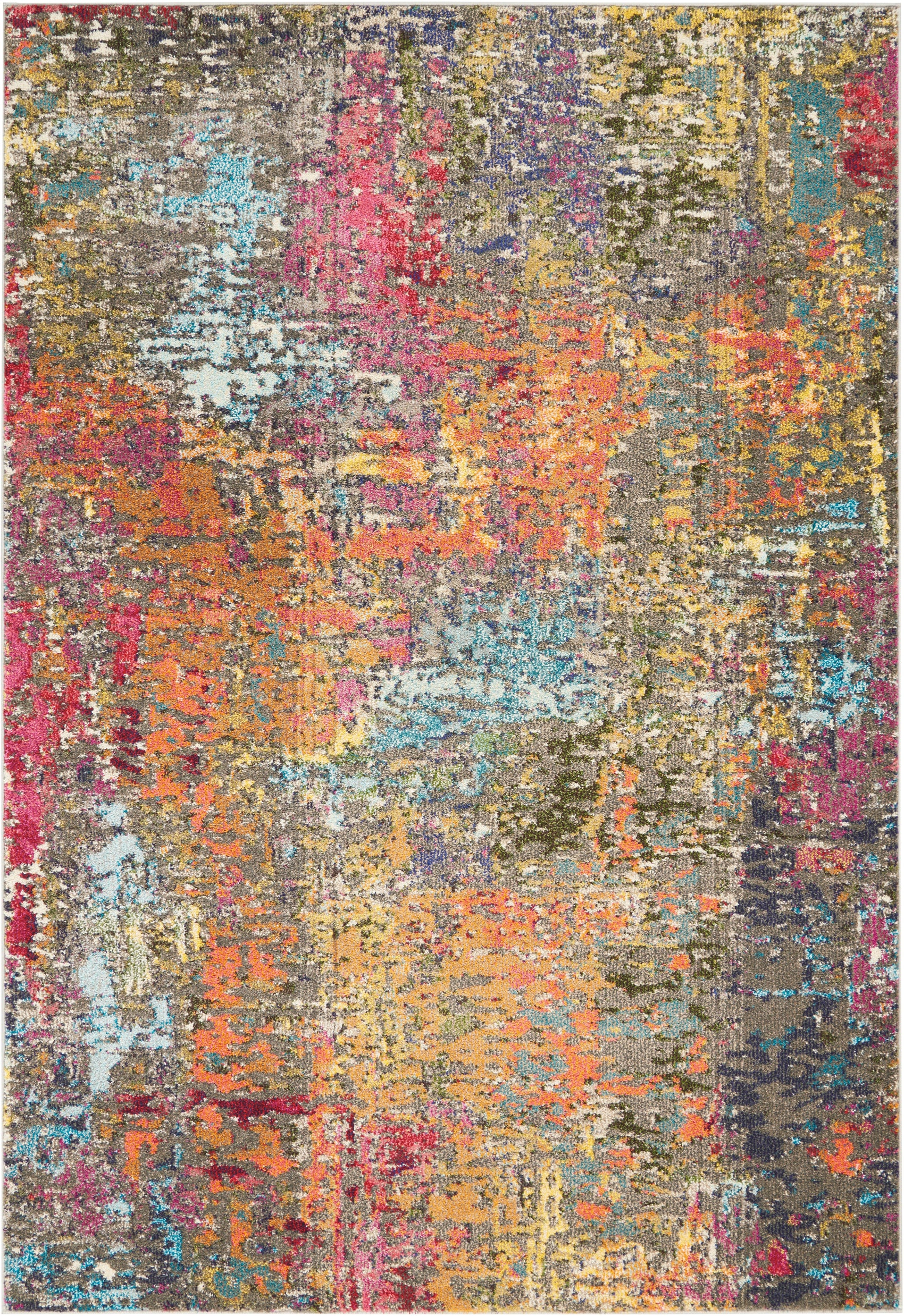 Nourison Celestial CES14 Sunset Orange Rug