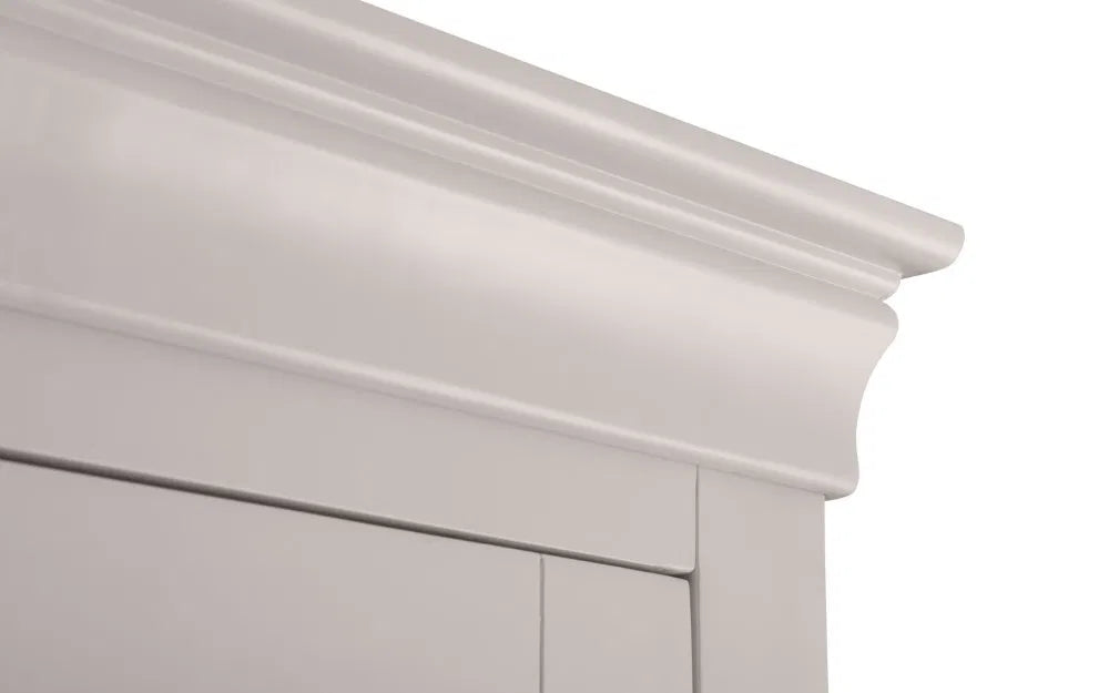 Fidel Light Grey Wood Double Wardrobe