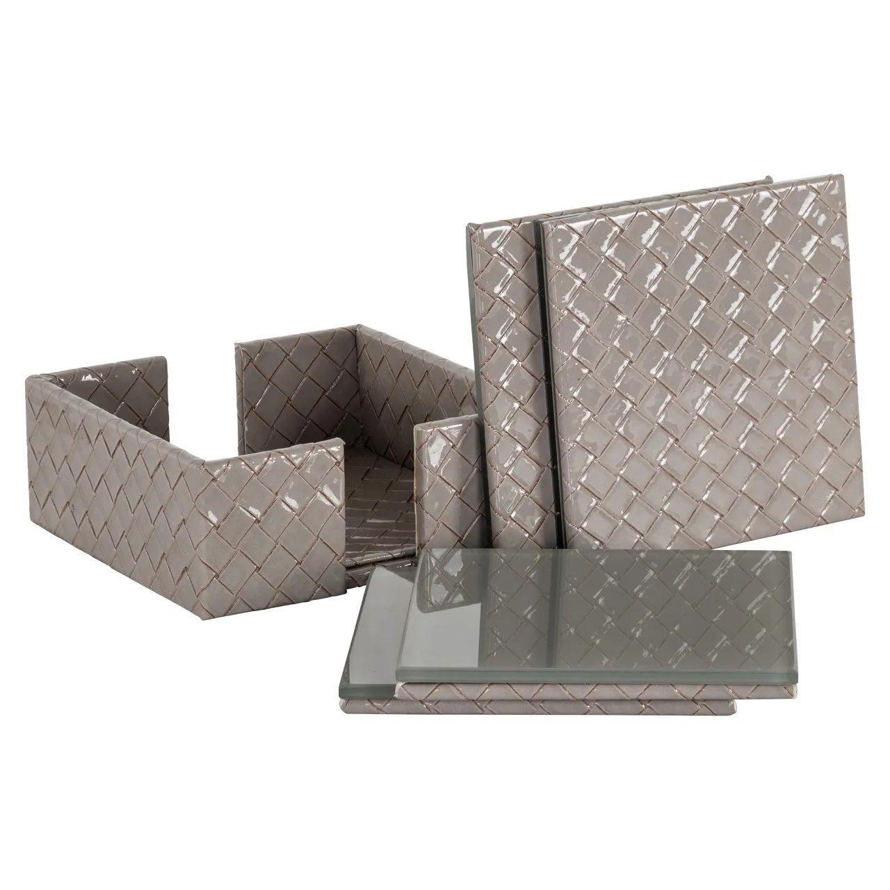 Richmond Interiors Vivi Grey Coasters | Set Of 4