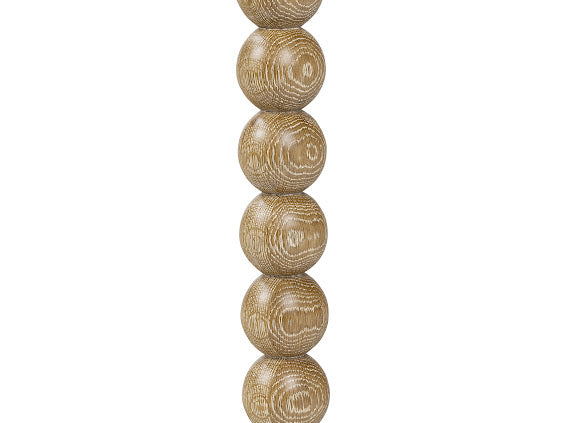 DI Designs Bedwyn Sphere Natural Oak Wood Console Table