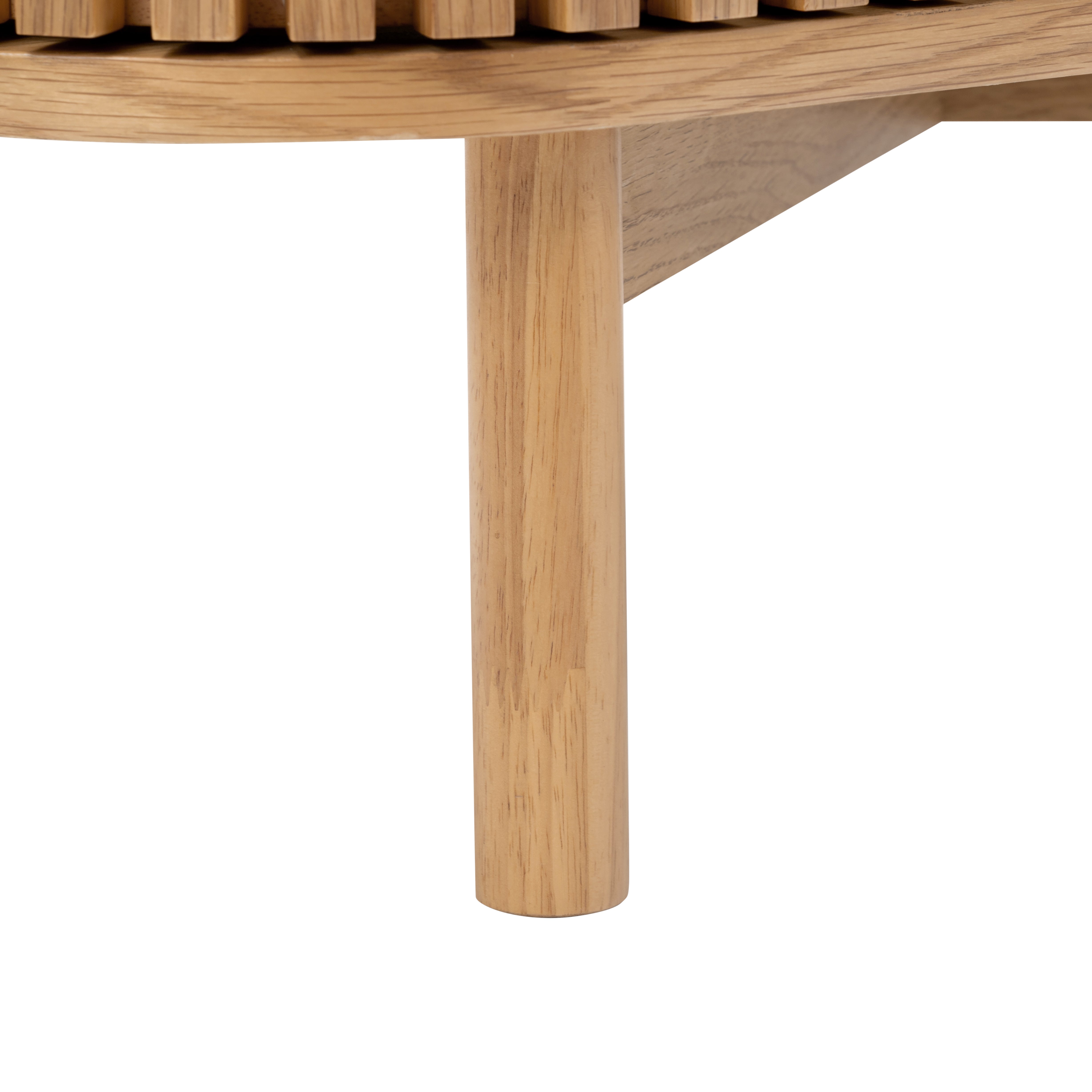 Colton Natural Wood Corner TV Unit