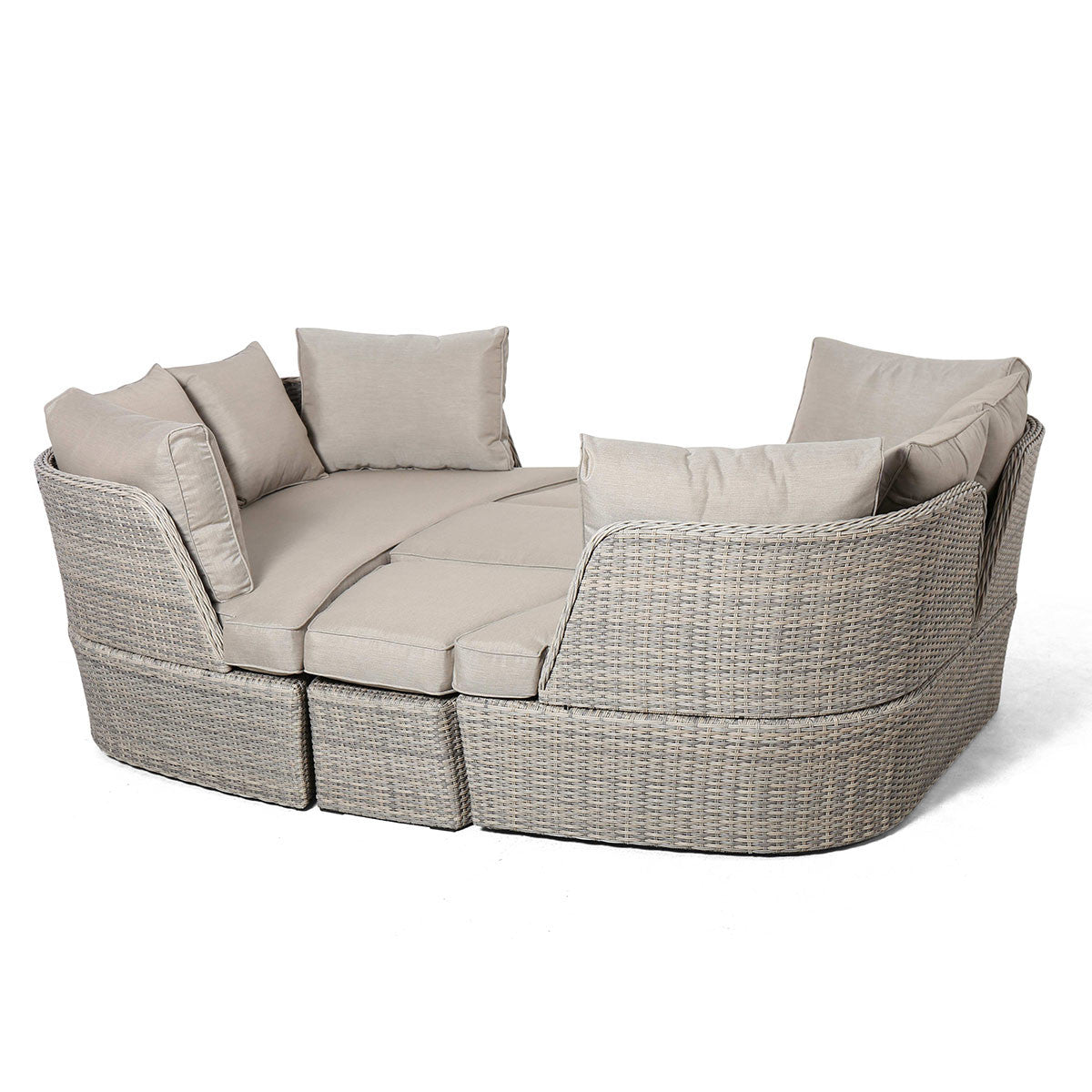Maze Cotswold Grey Rattan Outdoor Daybed