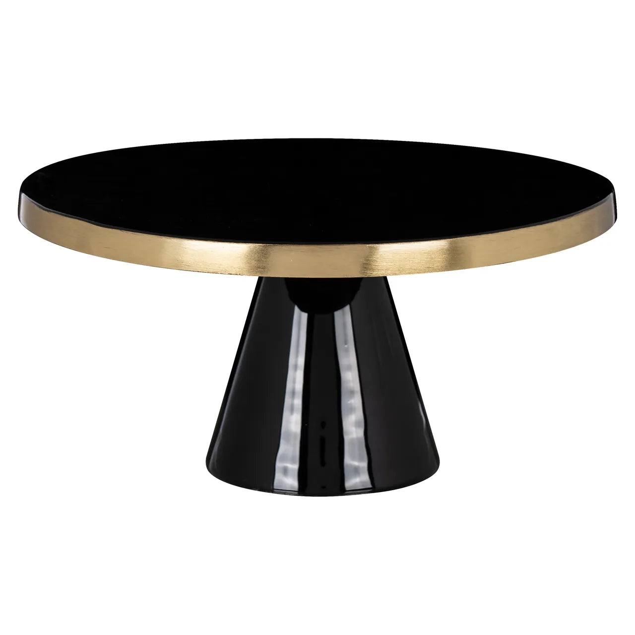 Richmond Interiors Elena Black & Gold Cakeplate