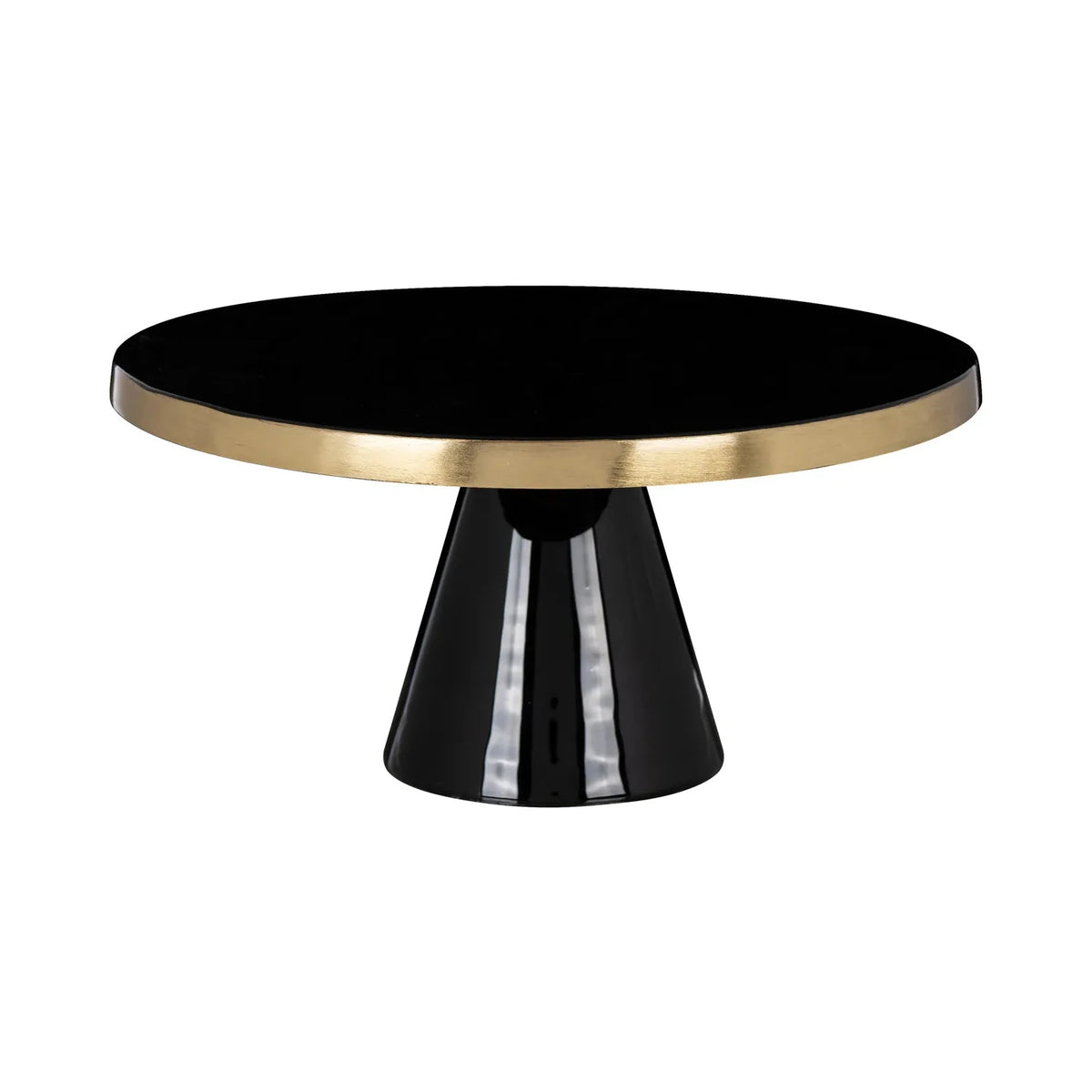 Richmond Interiors Elena Black & Gold Cakeplate