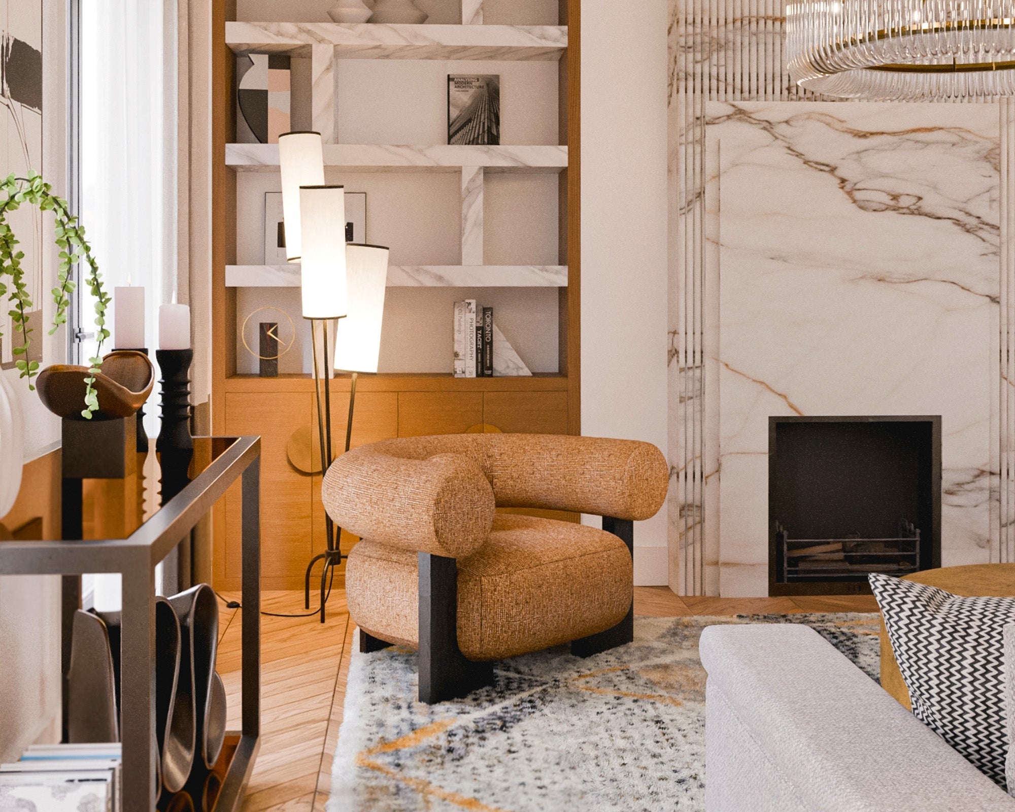Epic Armchair - Bari Amber