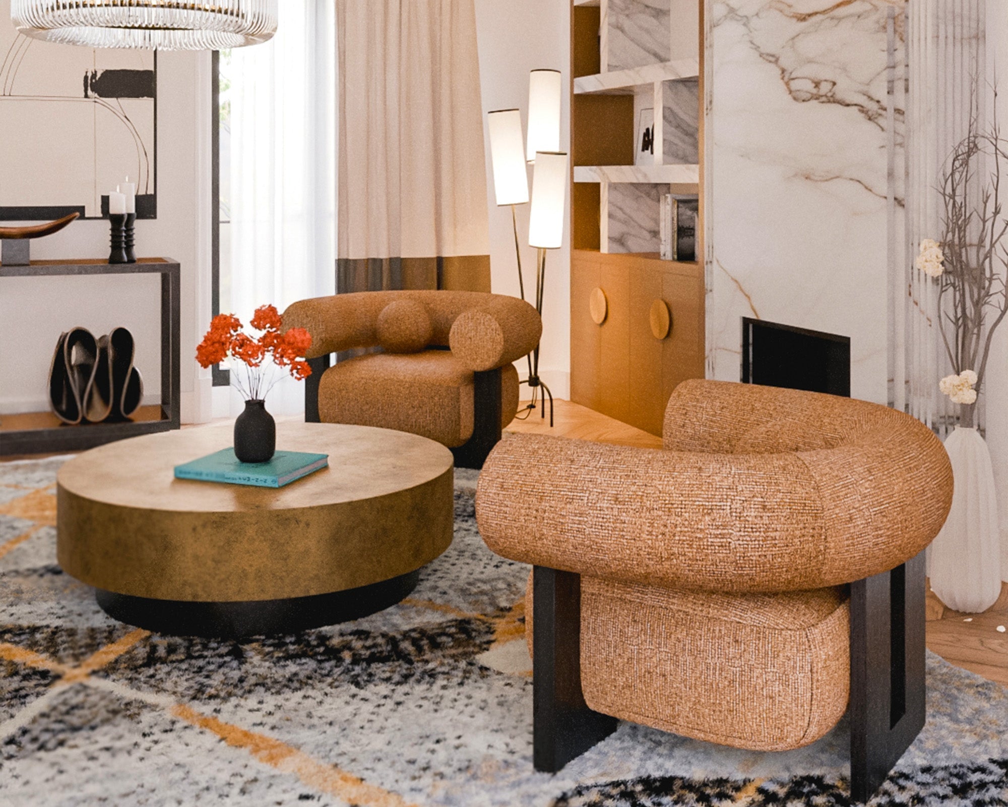 Epic Armchair - Bari Amber