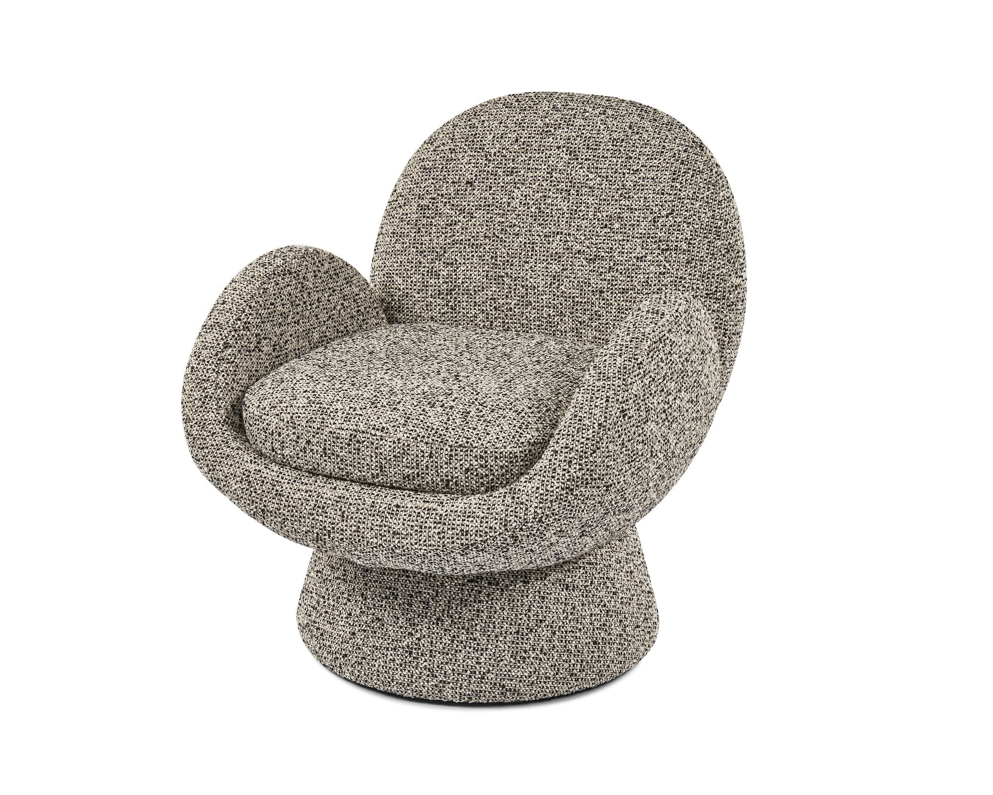 Arles Swivel Armchair - Dexter Sparkle Stone