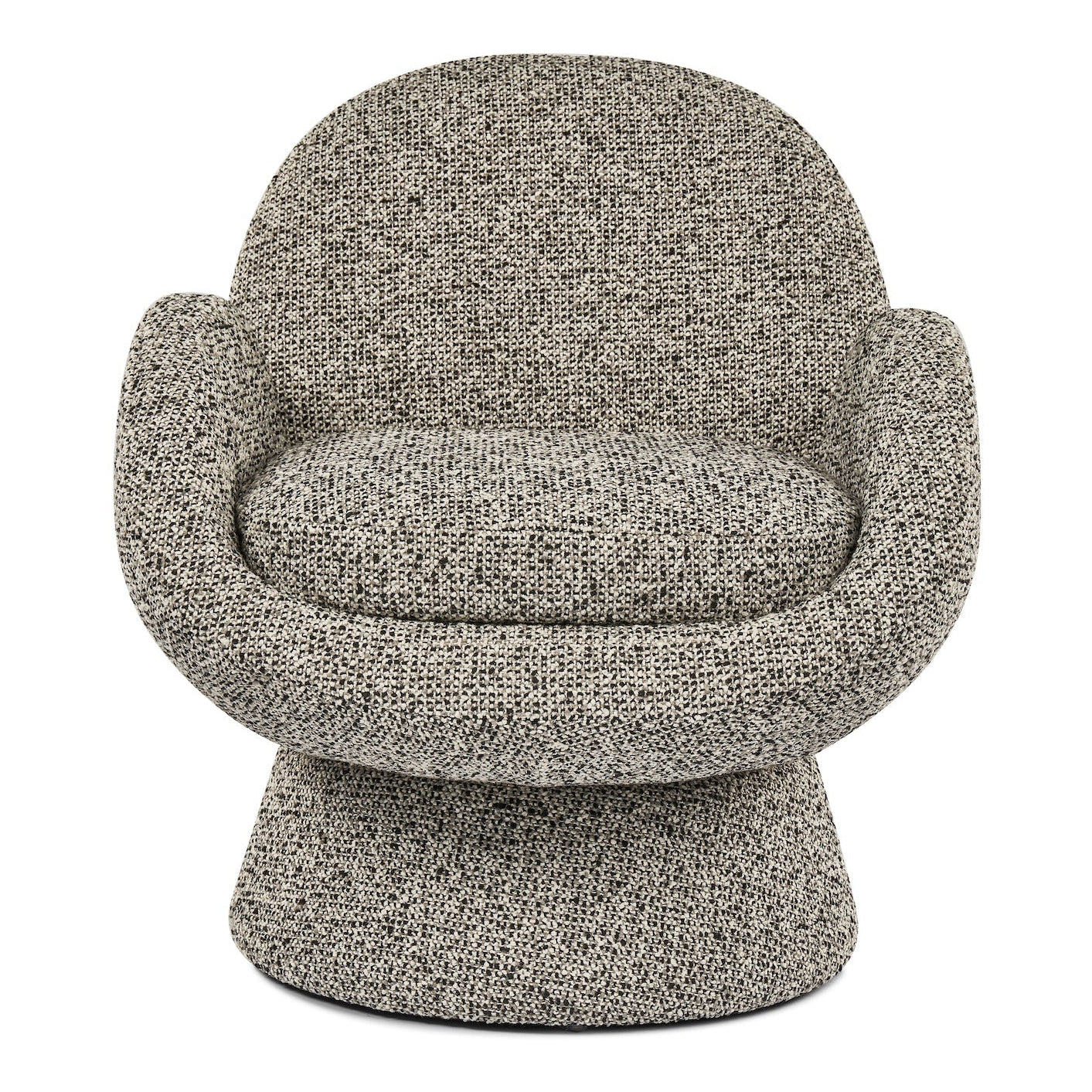 Arles Dexter Sparkle Stone Linen Look Swivel Armchair
