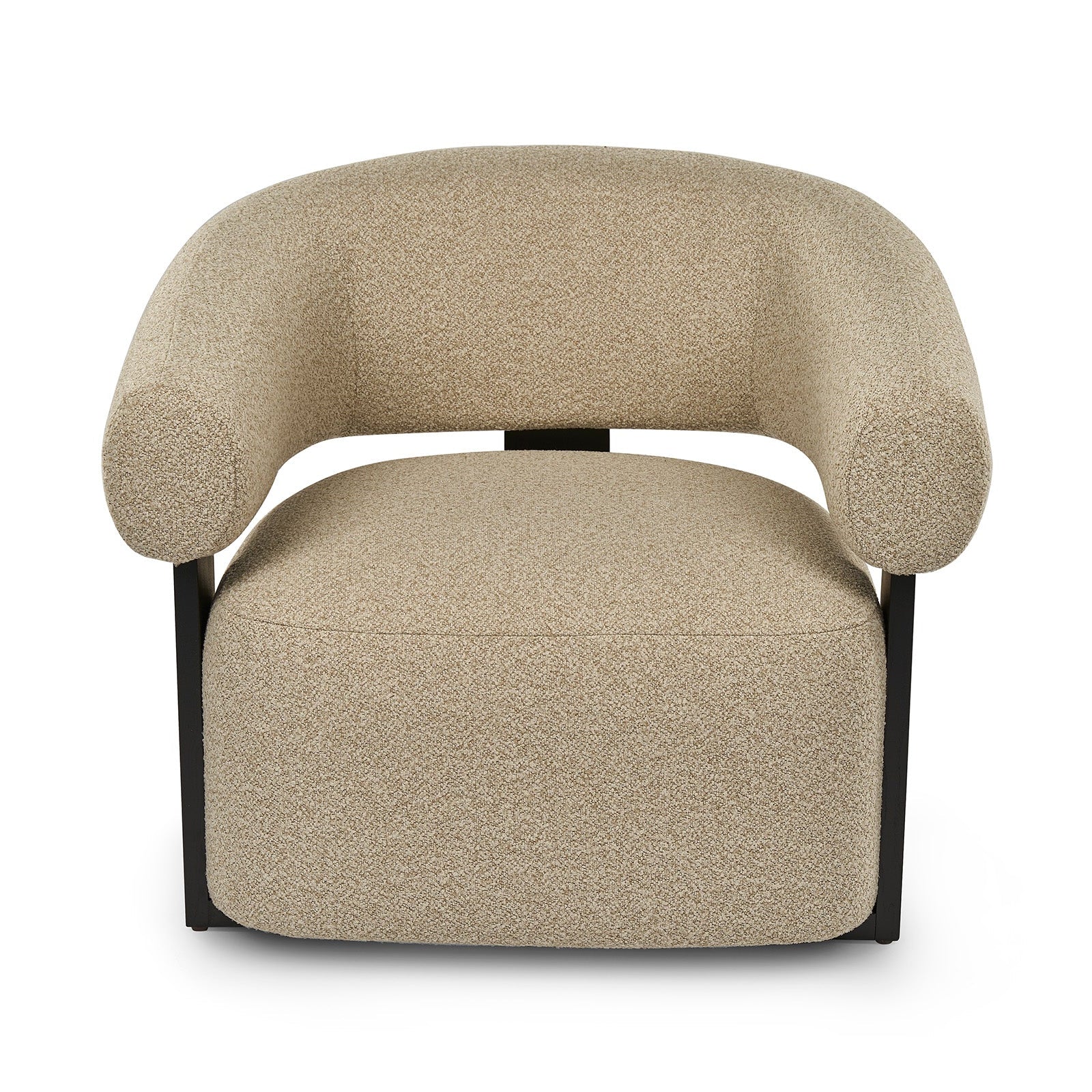 Botega Capella Sand Chenille & Ash Wood Armchair