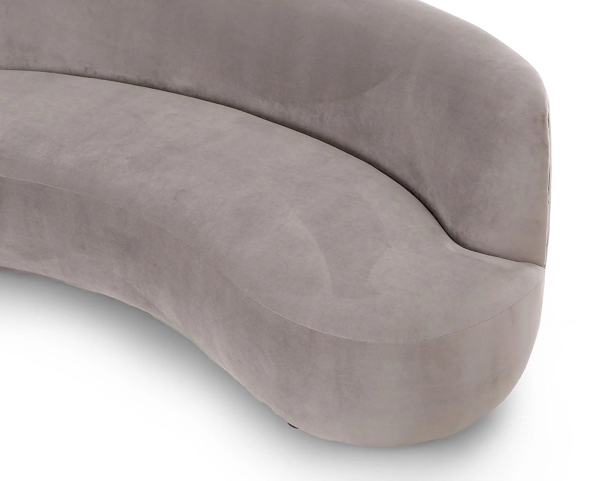 Polter Melbourne Mink Velvet 3 Seater Sofa