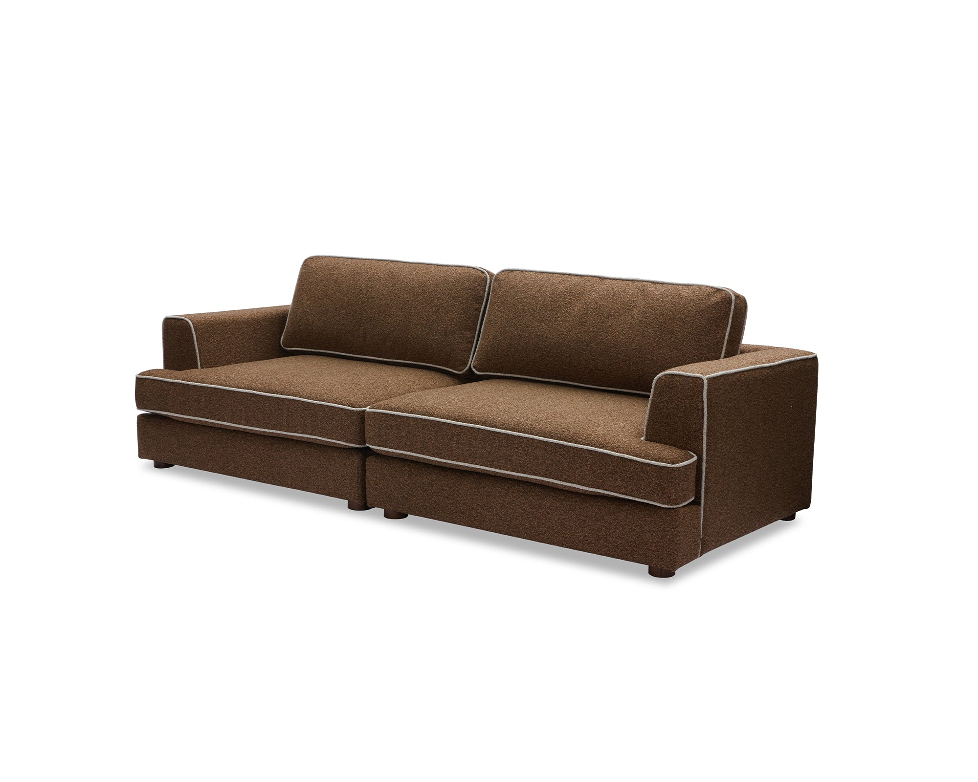 Cameron 3 Seater Sofa - Capella Fennel Seed & Sand Piping