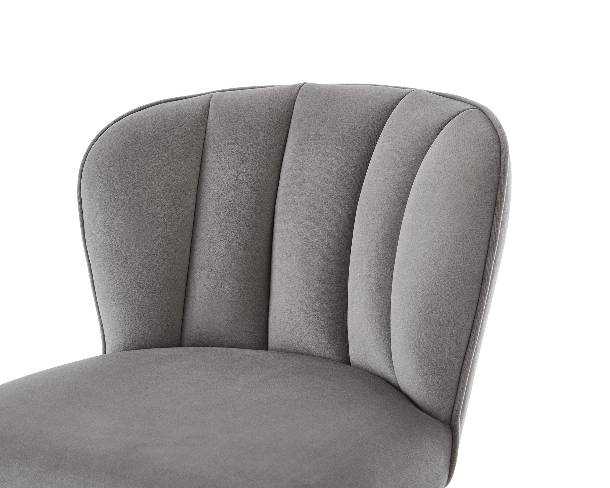 Maya Megan Grey Velvet Bar Stool