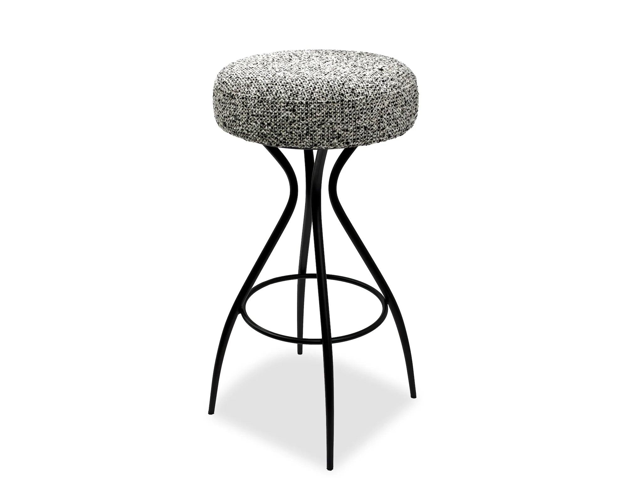 Hydra Dexter Sparkle Stone Linen Look Bar Stool