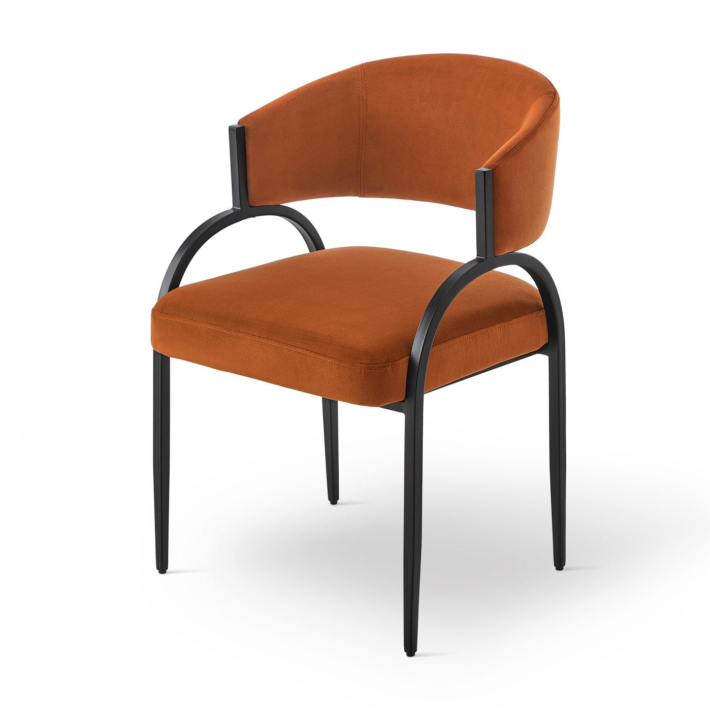 Pavilion Megan Oxide Velvet & Matt Dining Chair