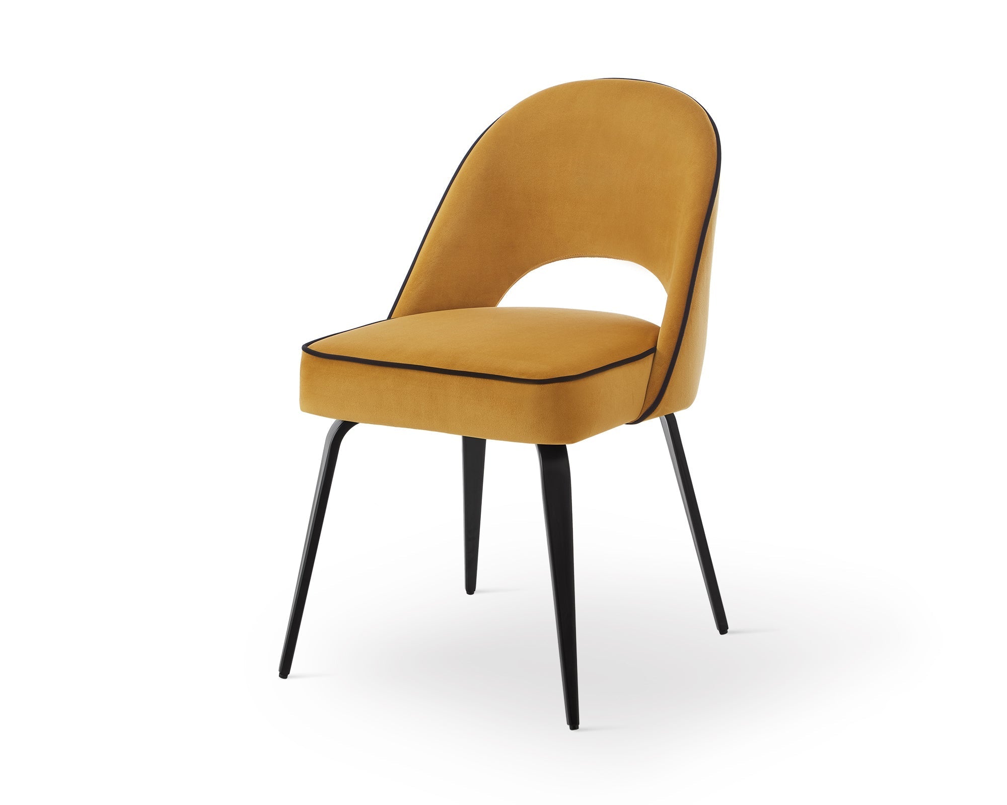 Yves Dining Chair  set of 2 - Megan Mustard