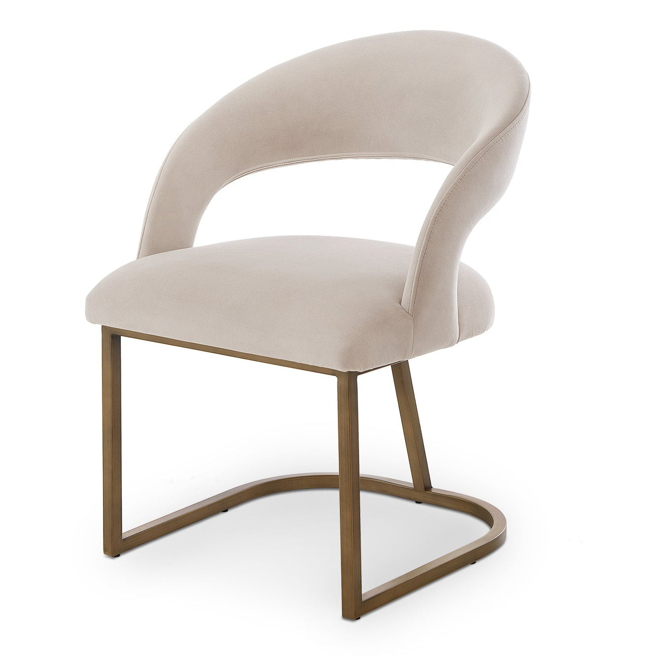 Alfie Megan Pebble Velvet Dining Chair