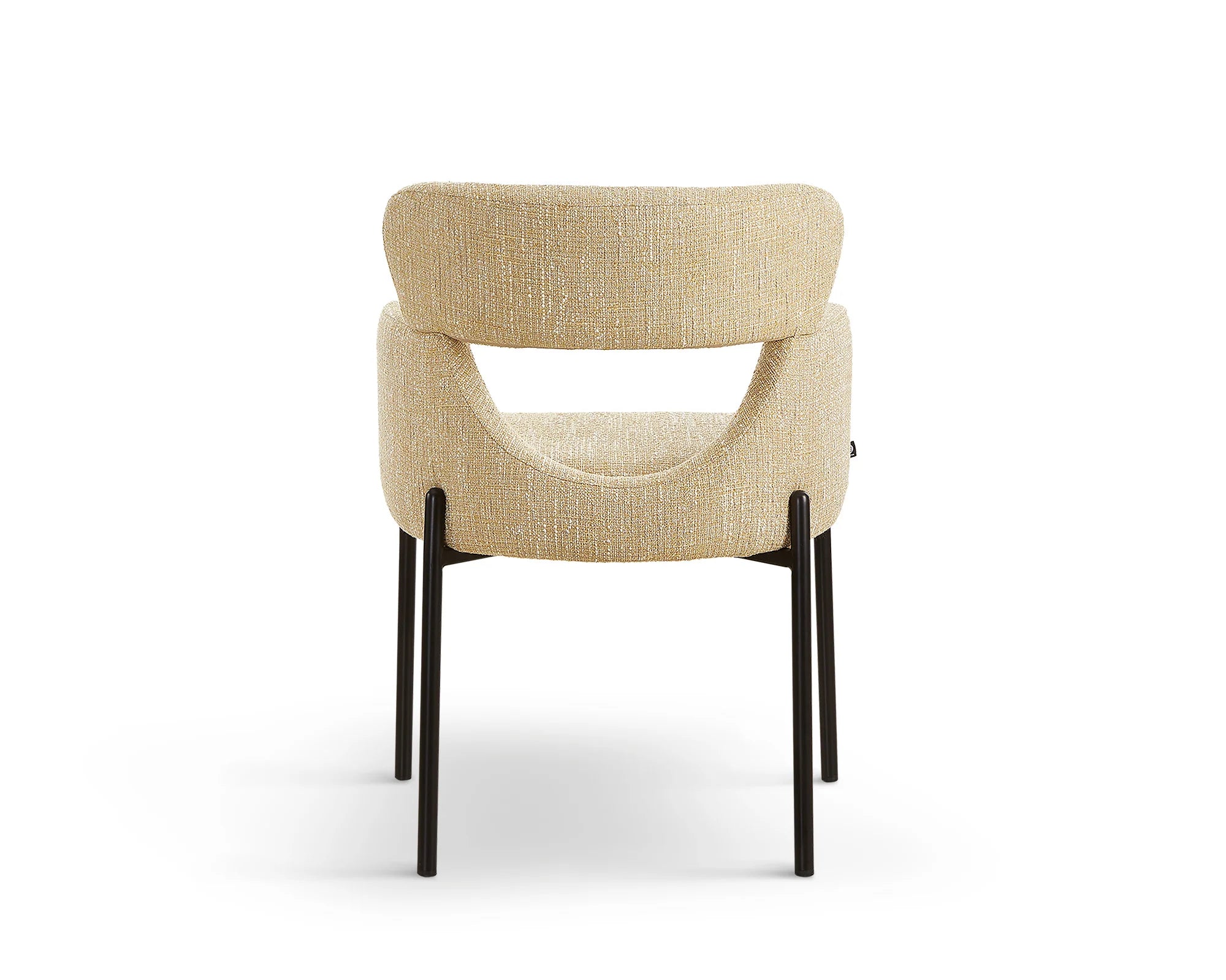 Set of 2 Aga Field Sand Linen Look Dining Chairs