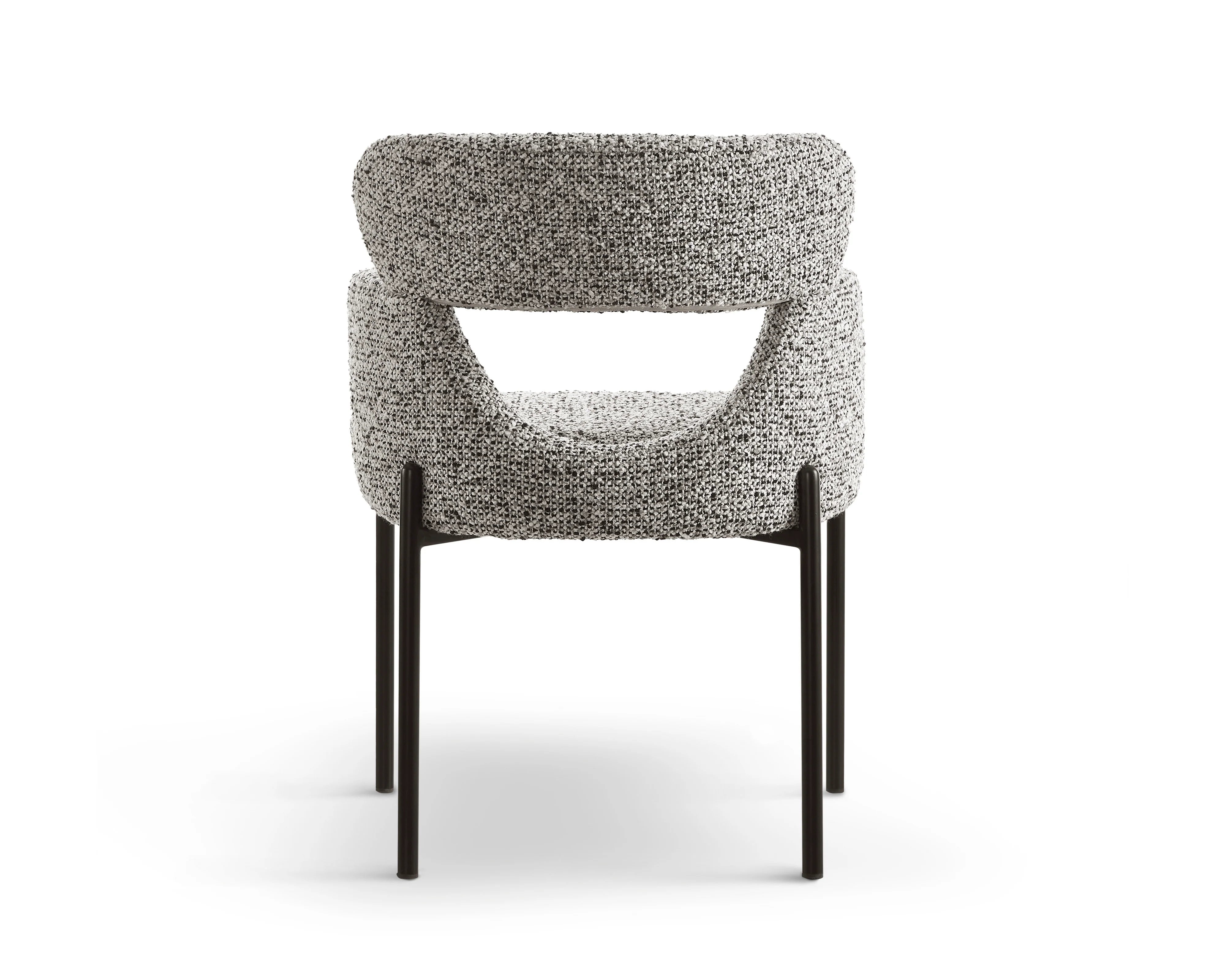 Set of 2 Aga Dexter Sparkle Stone Linen Look Dining Chairs