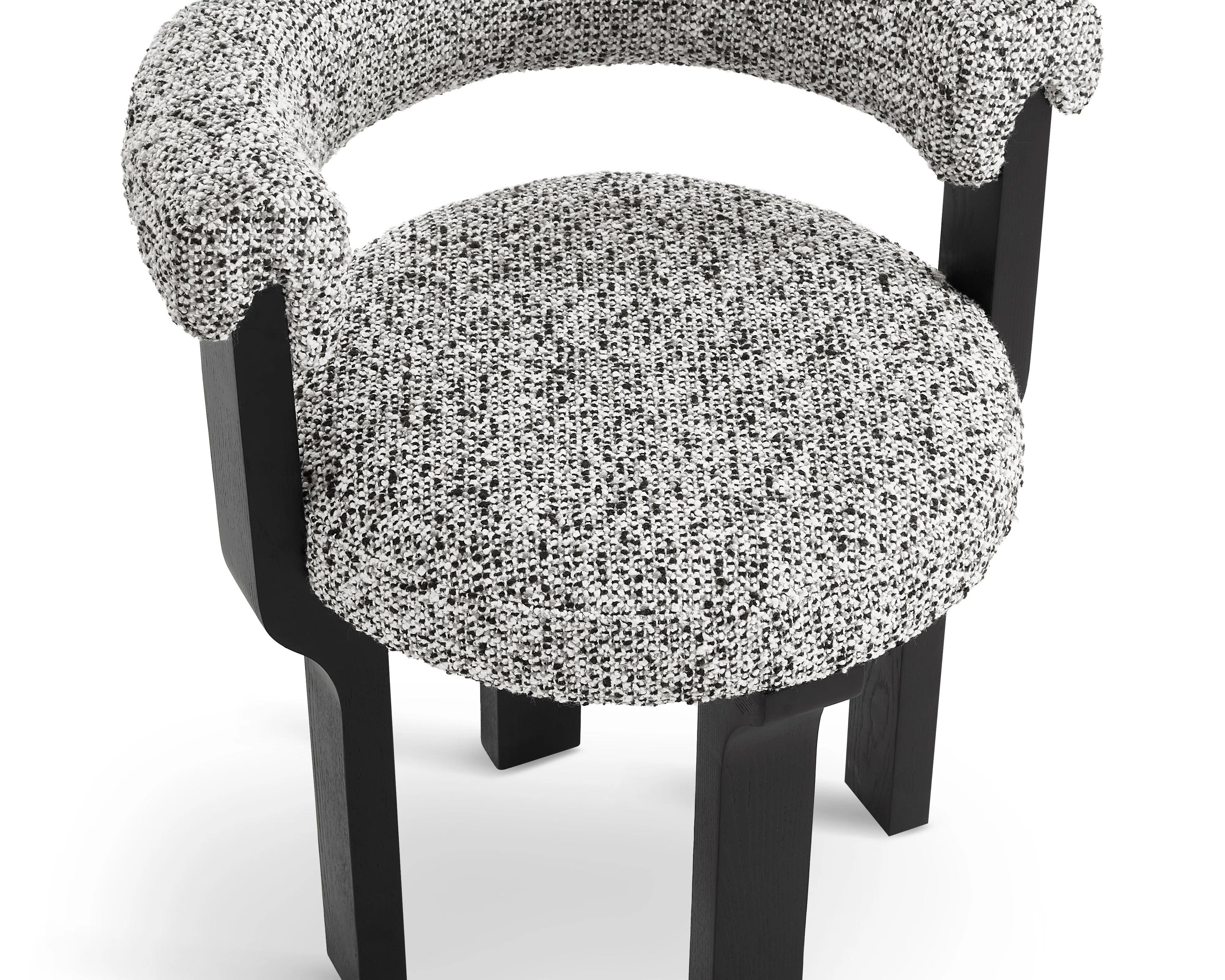 Elba Dexter Sparkle Stone Linen Look Dining Chair