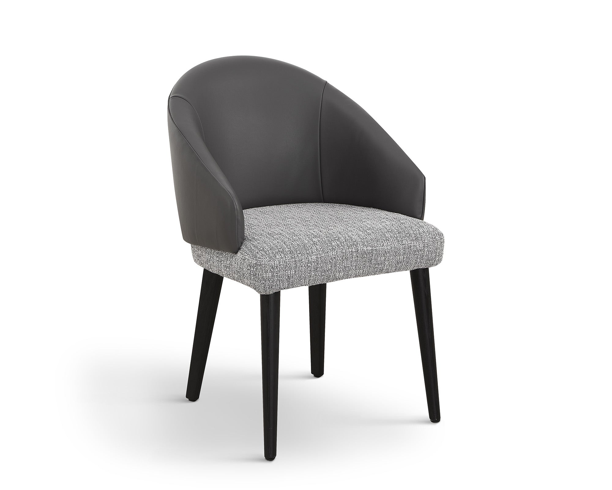 Agadir Dining Chair - Kelpa Taupe & Grey Vegan Leather