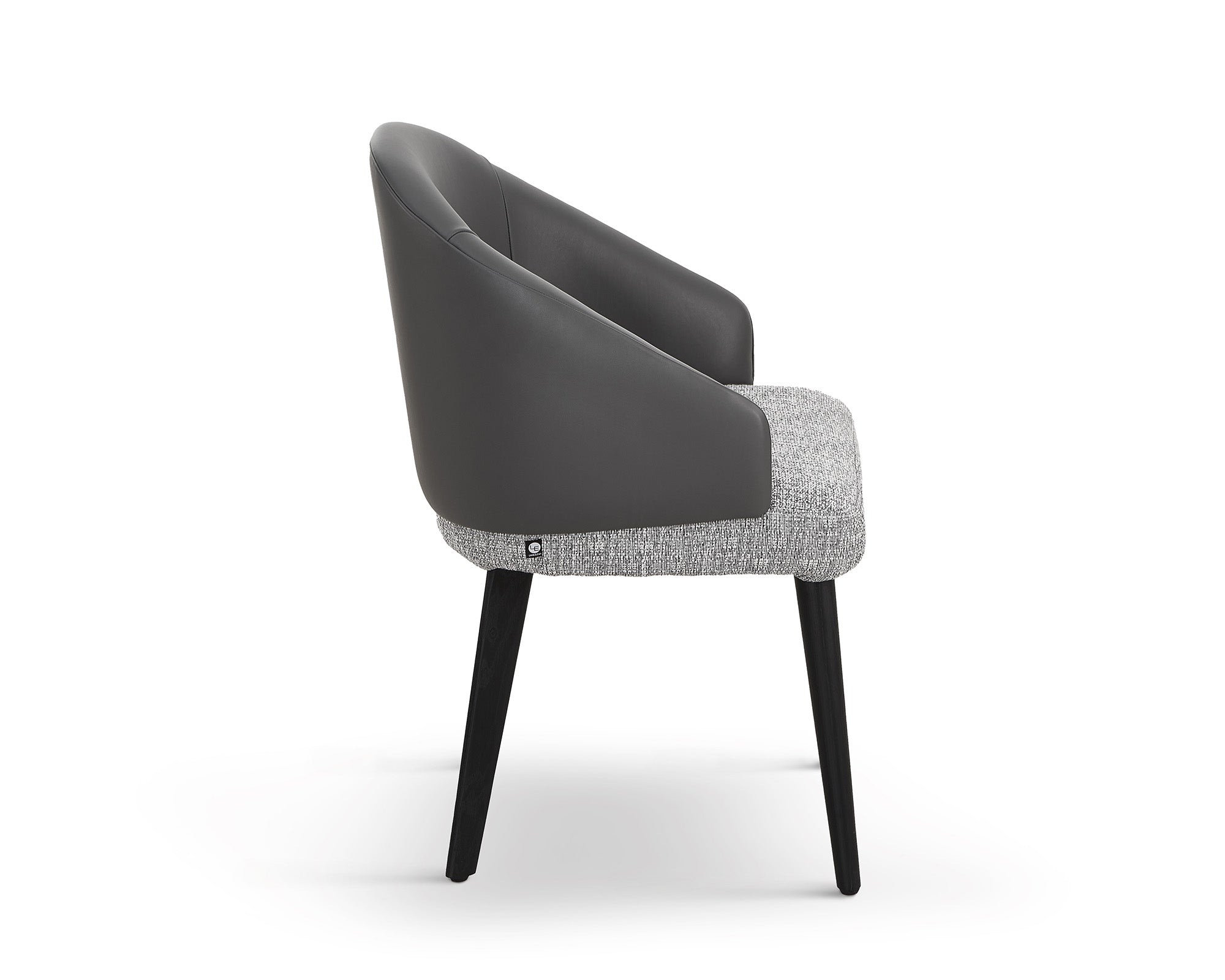 Agadir Dining Chair - Kelpa Taupe & Grey Vegan Leather