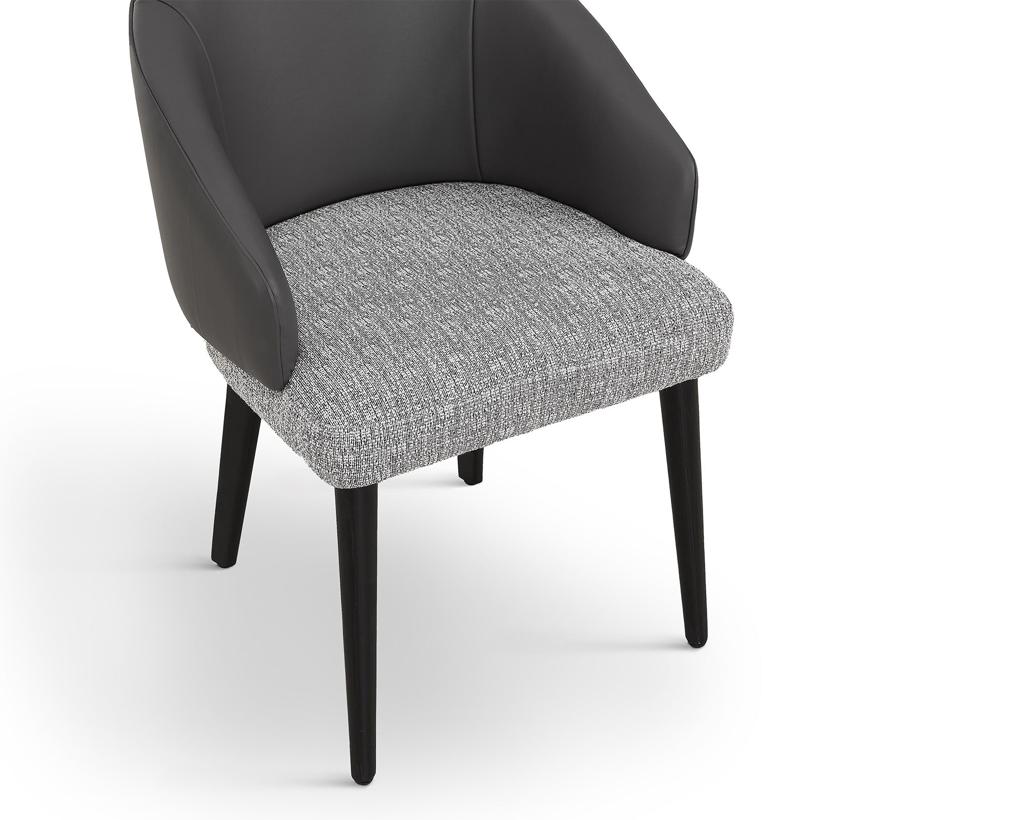 Agadir Dining Chair - Kelpa Taupe & Grey Vegan Leather