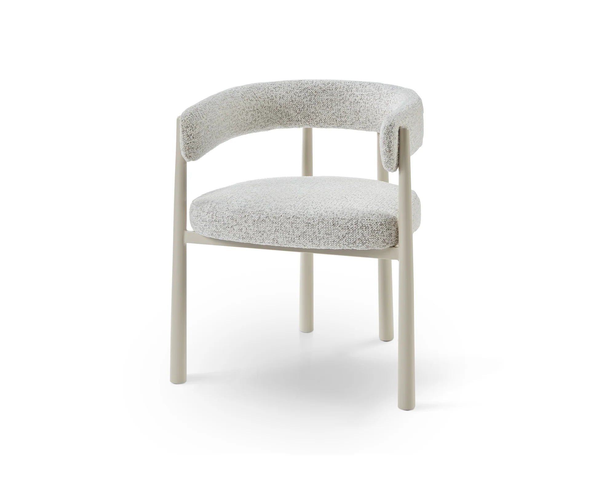 Aria Ripley Grav & Gloss Ivory Dining Chair