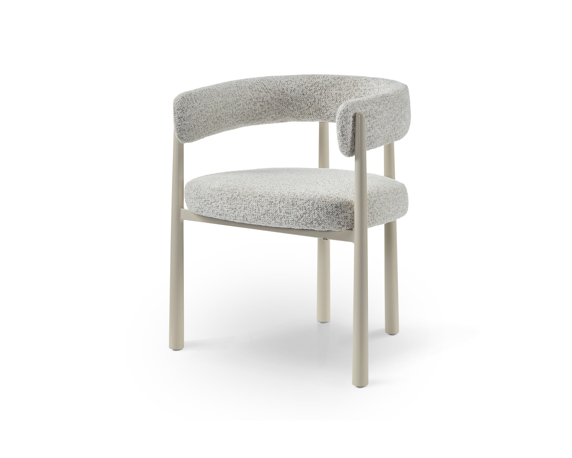 Aria Dining Chair - Ripley Grav & Gloss Ivory