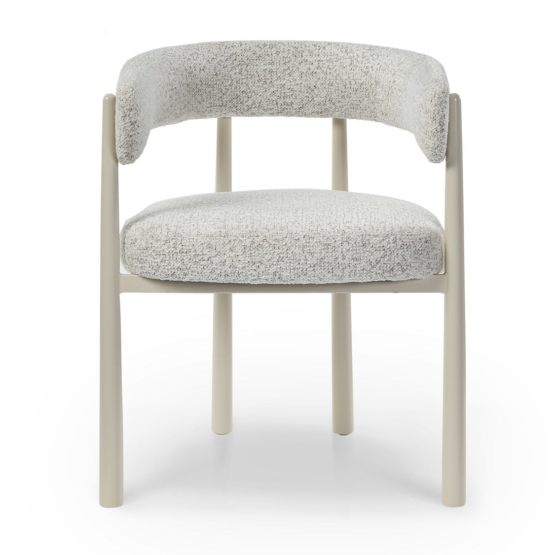 Aria Ripley Grav & Gloss Ivory Dining Chair
