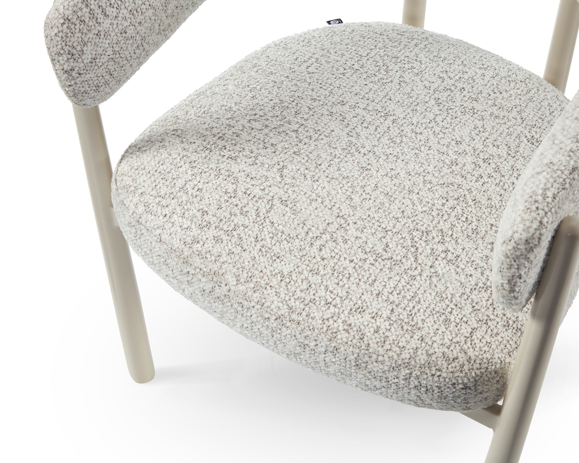 Aria Dining Chair - Ripley Grav & Gloss Ivory