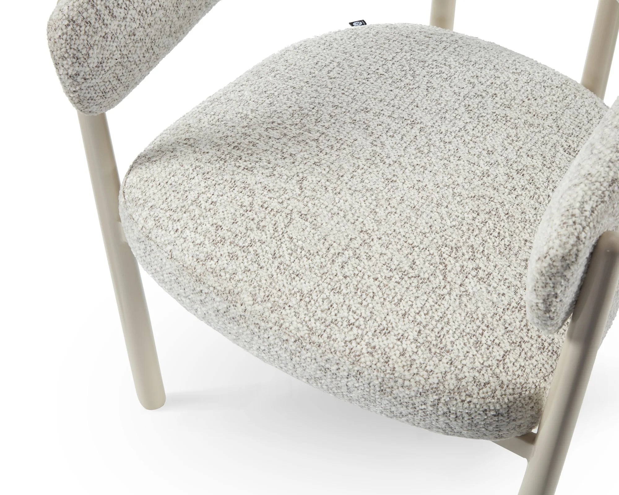 Aria Ripley Grav & Gloss Ivory Dining Chair