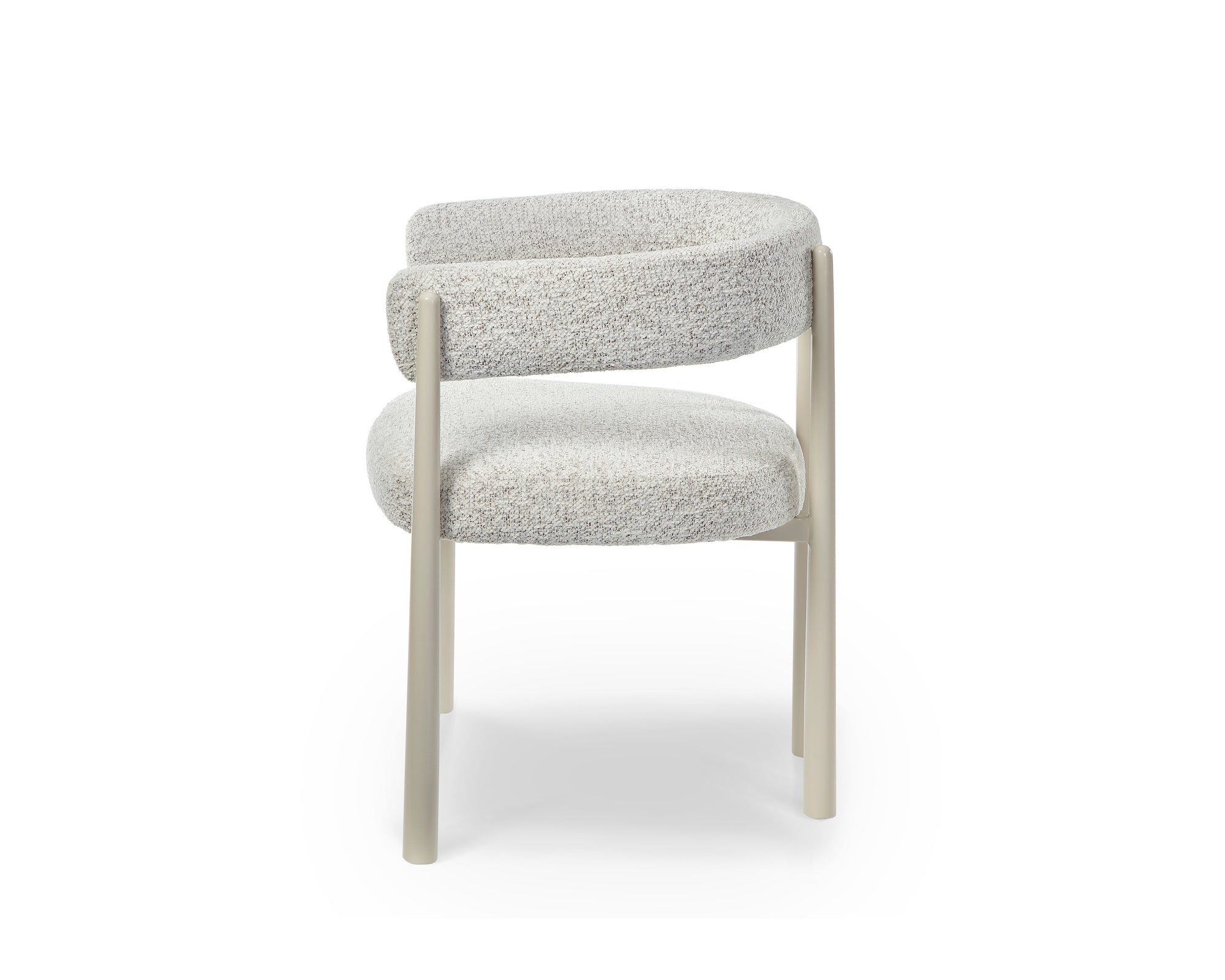 Aria Dining Chair - Ripley Grav & Gloss Ivory