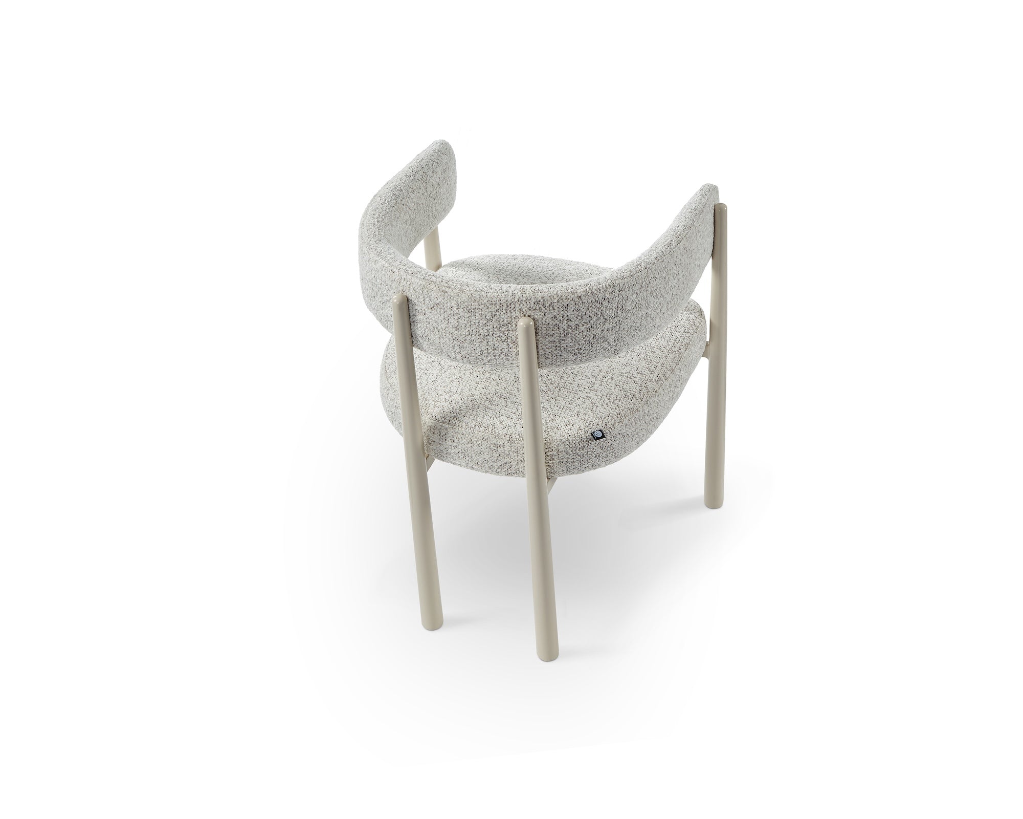 Aria Dining Chair - Ripley Grav & Gloss Ivory