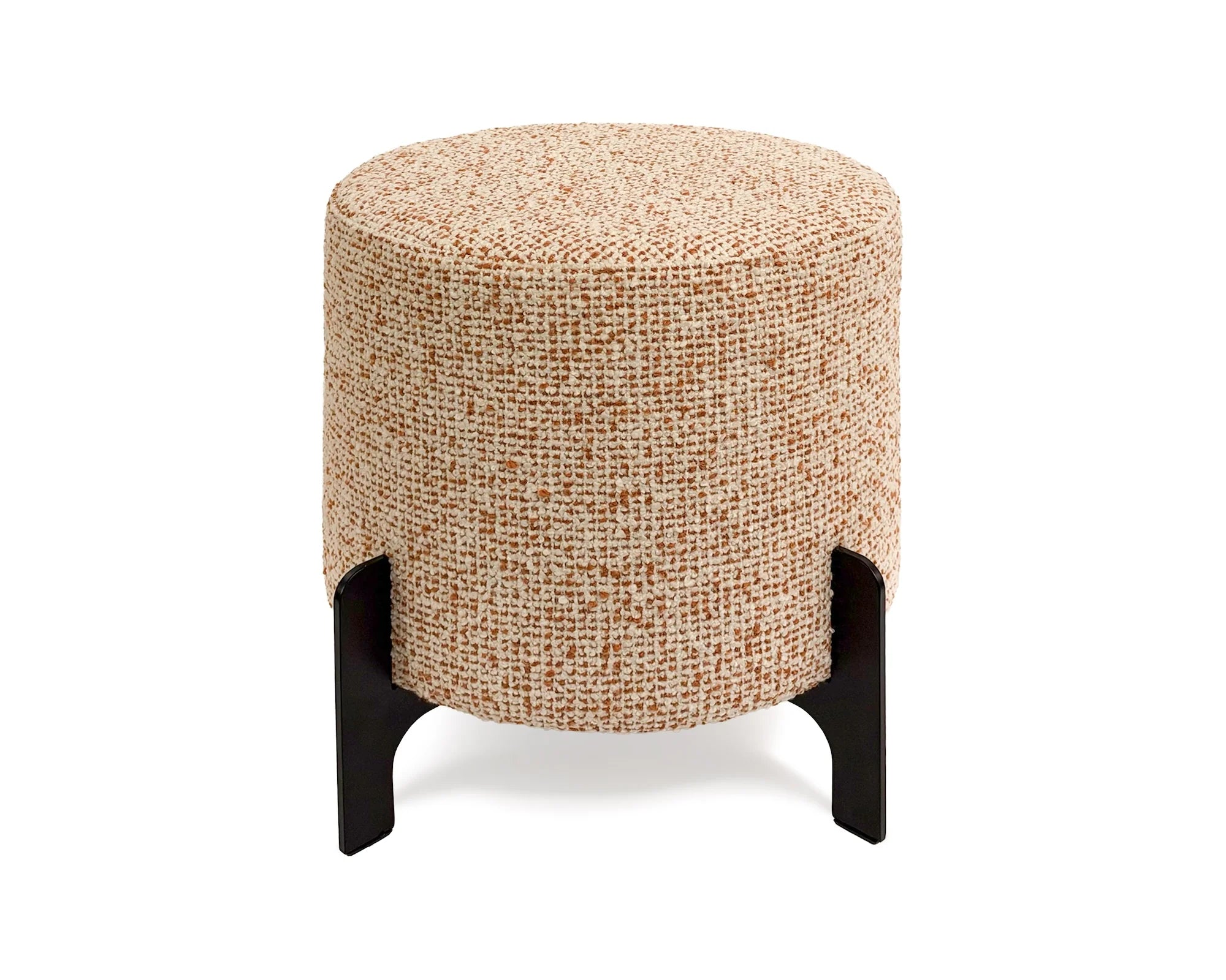 Koldrum Dexter Sparkle Citrus Linen Look Footstool