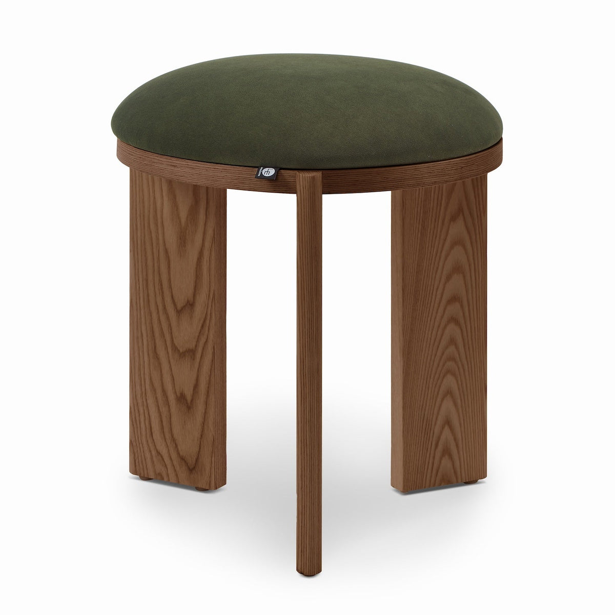 Lia Hopper Moss & Brushed Brown Footstool