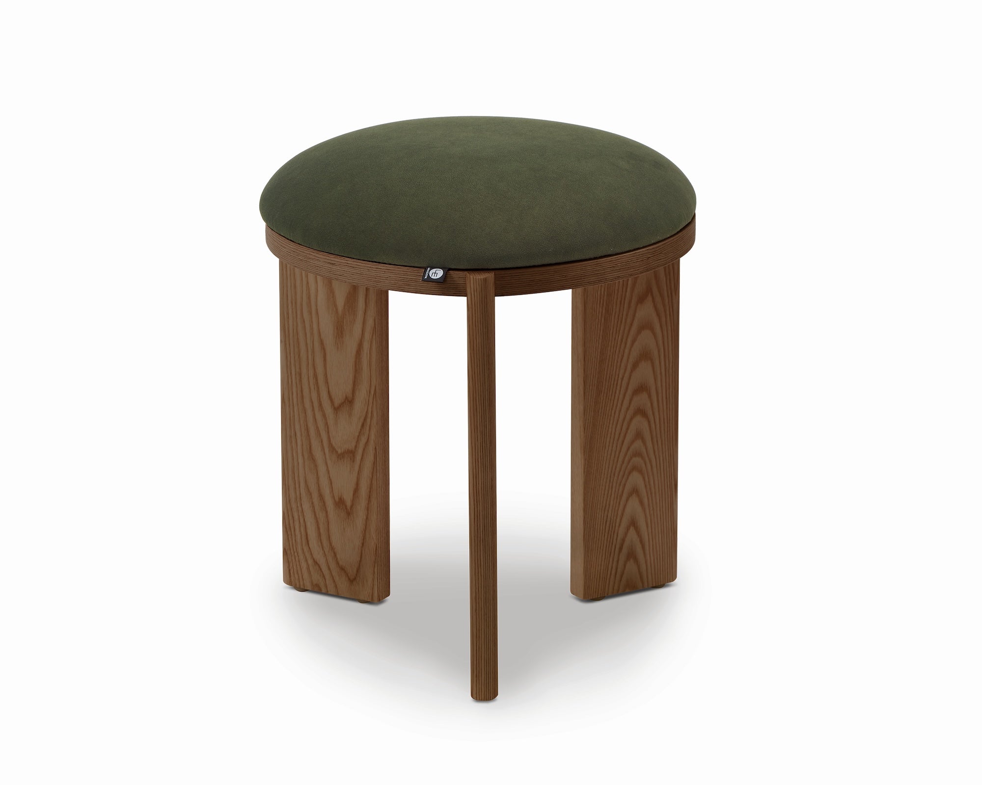 Lia Hopper Moss & Brushed Brown Footstool