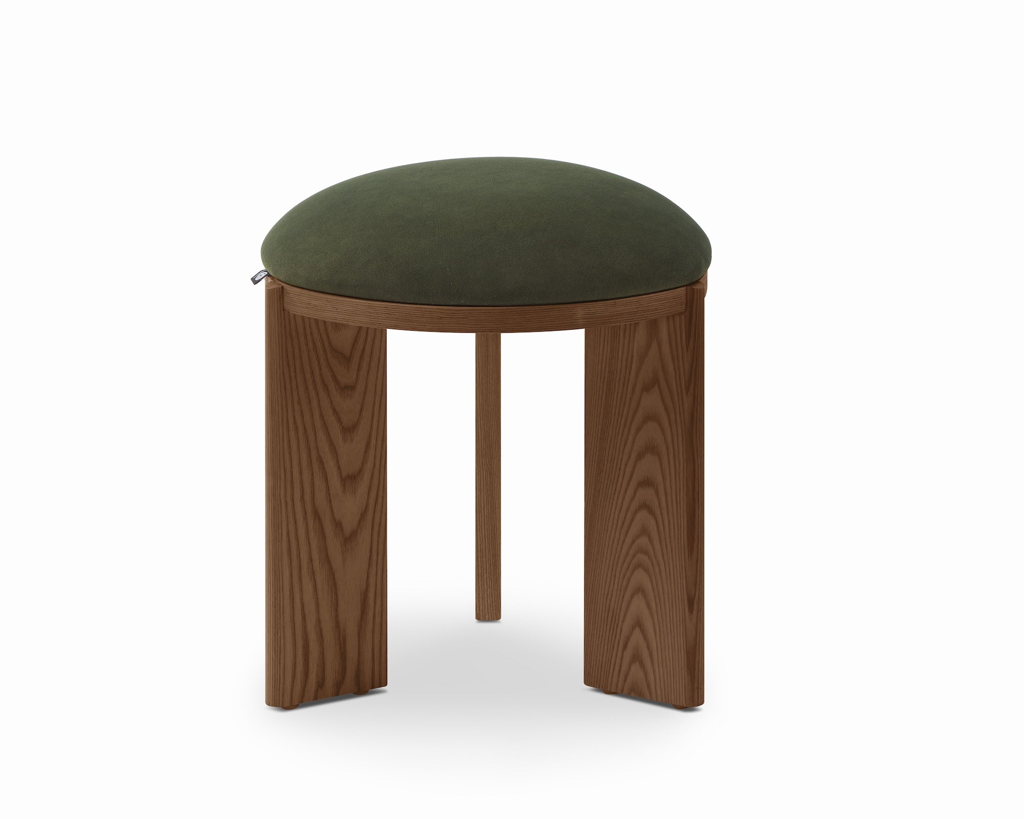 Lia Hopper Moss & Brushed Brown Footstool