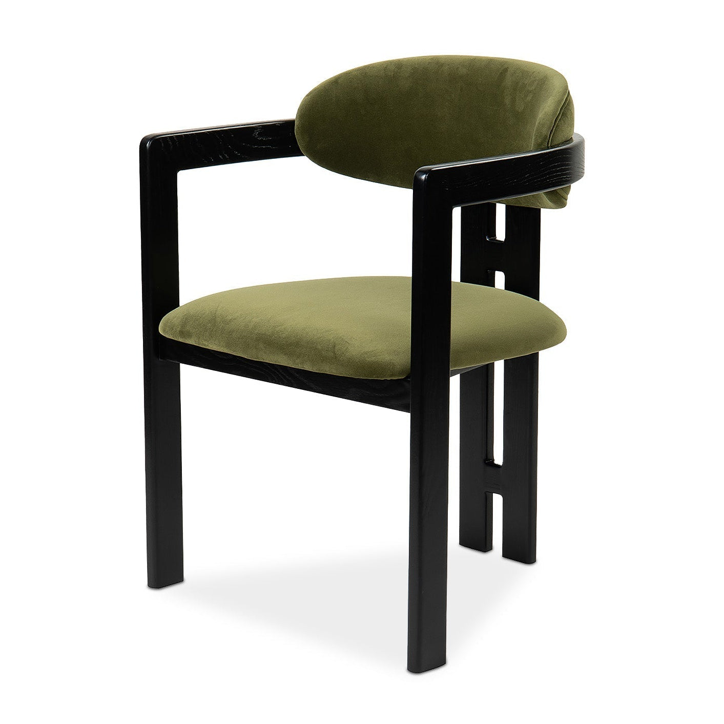 Neo Kaster II Olive Green Velvet Dining Chair