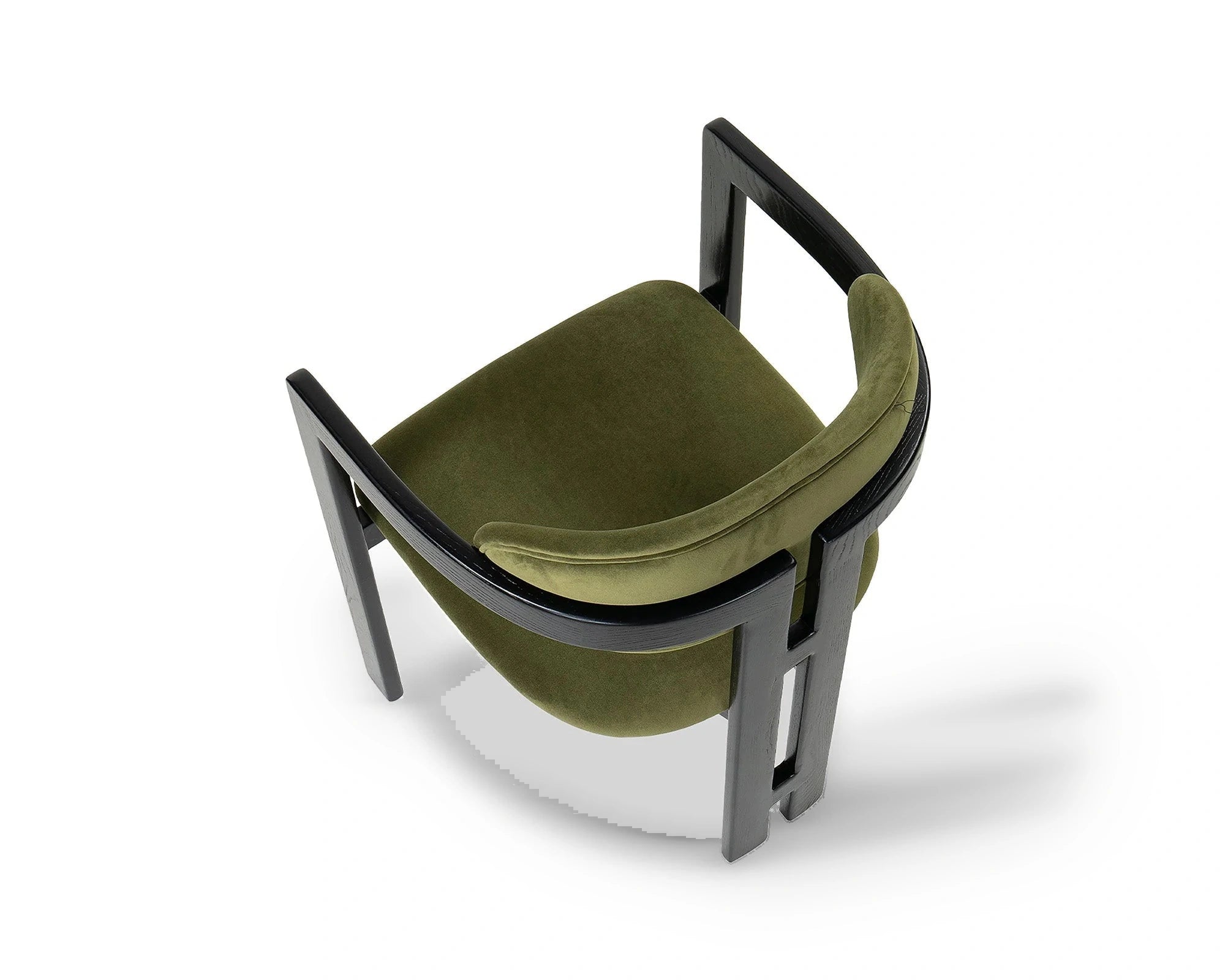 Neo Kaster II Olive Green Velvet Dining Chair