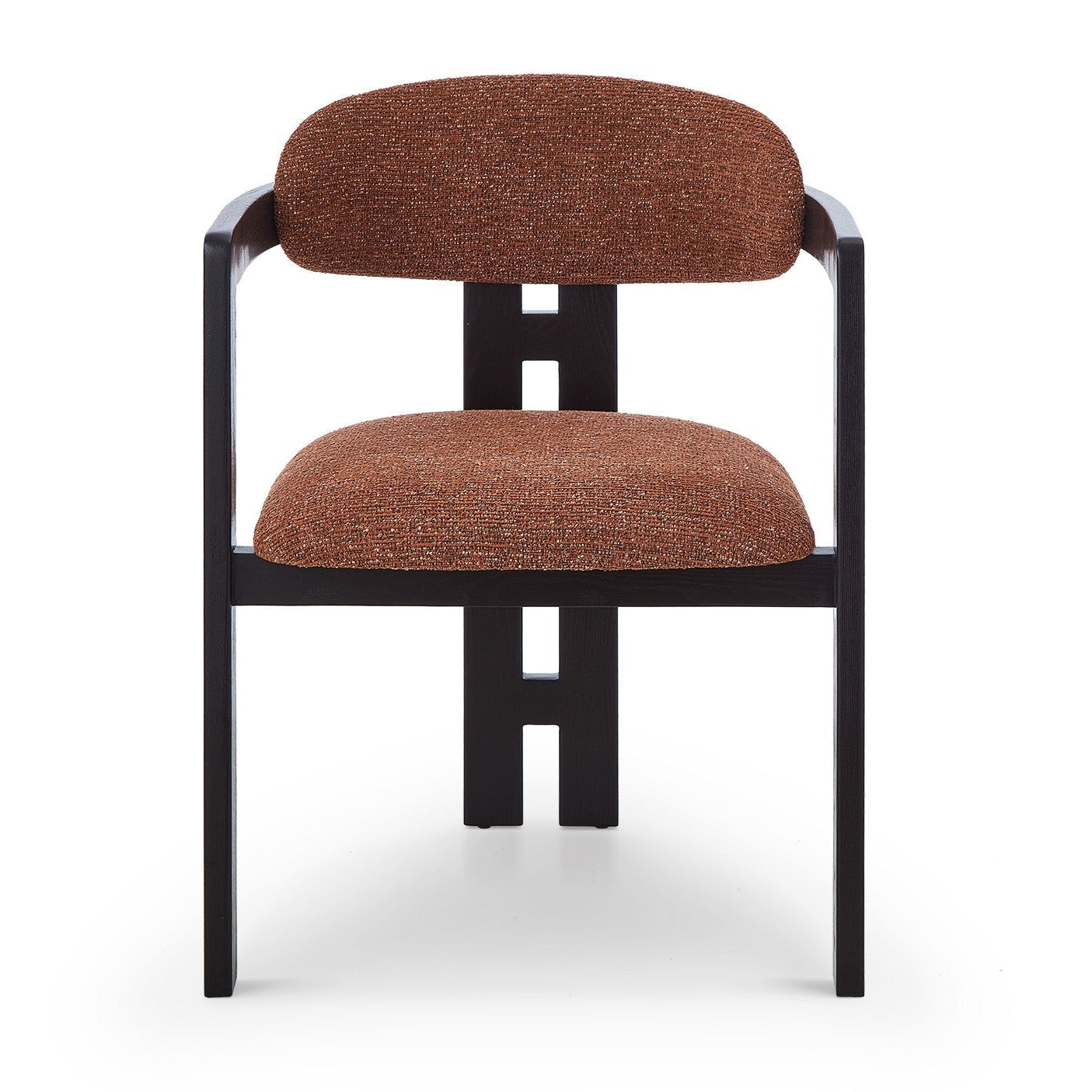 Neo Bari Chestnut Red Chenille Dining Chair