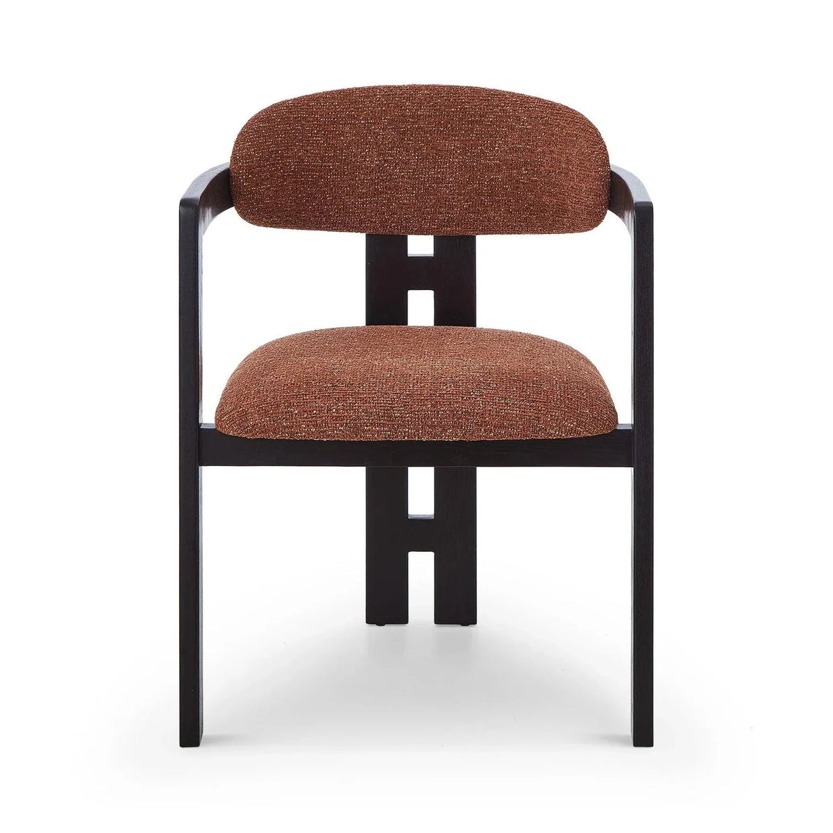 Neo Bari Chestnut Red Chenille Dining Chair