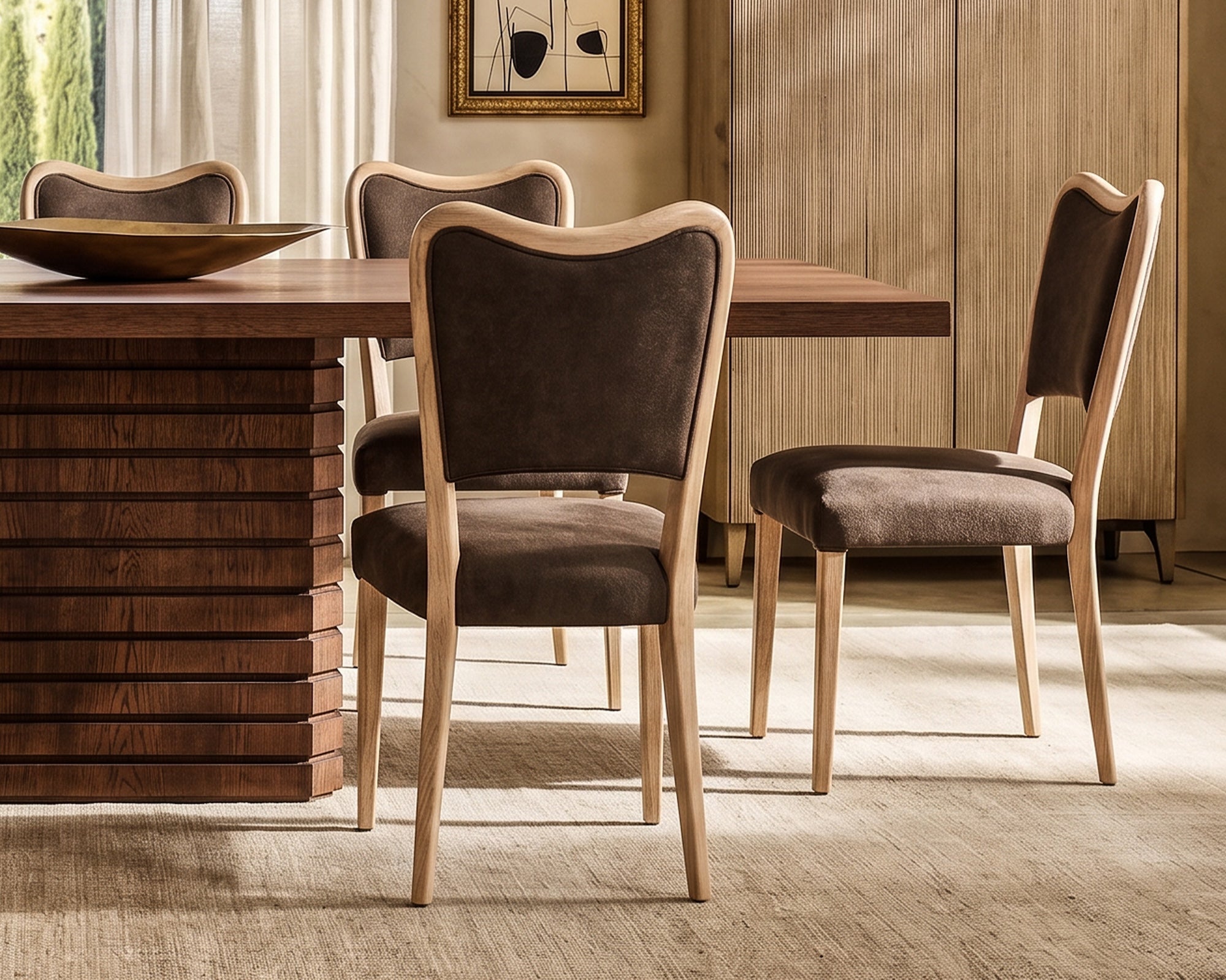 Adelaide Dining Chair - Hopper Terra & Brushed Natural Wood