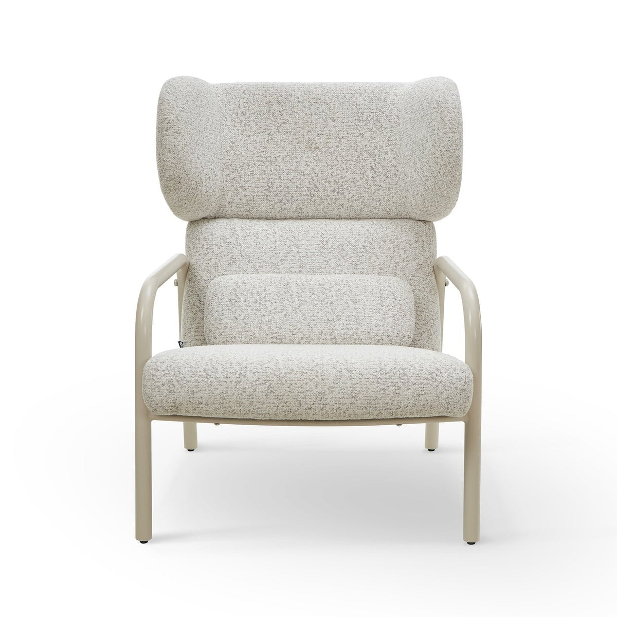 Vienne Ripley Grav & Gloss Ivory Armchair
